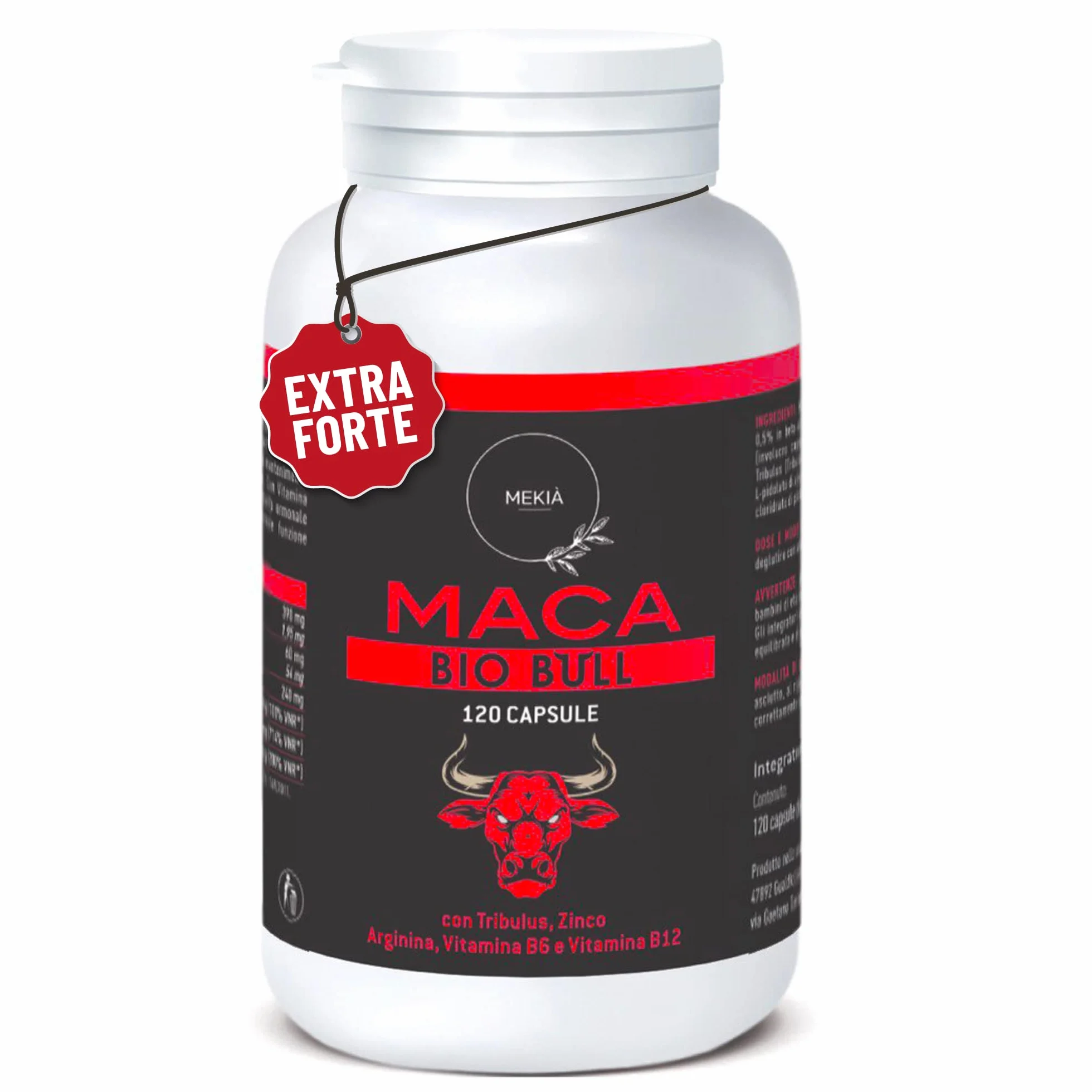 Tribulus Terrestris e Maca Peruviana nera con L Arginina. Integratore uomo alte prestazioni + Vitamine B + Zinco, boost testosterone .Incremento Massa Muscolare Potente Energizzante Uomo