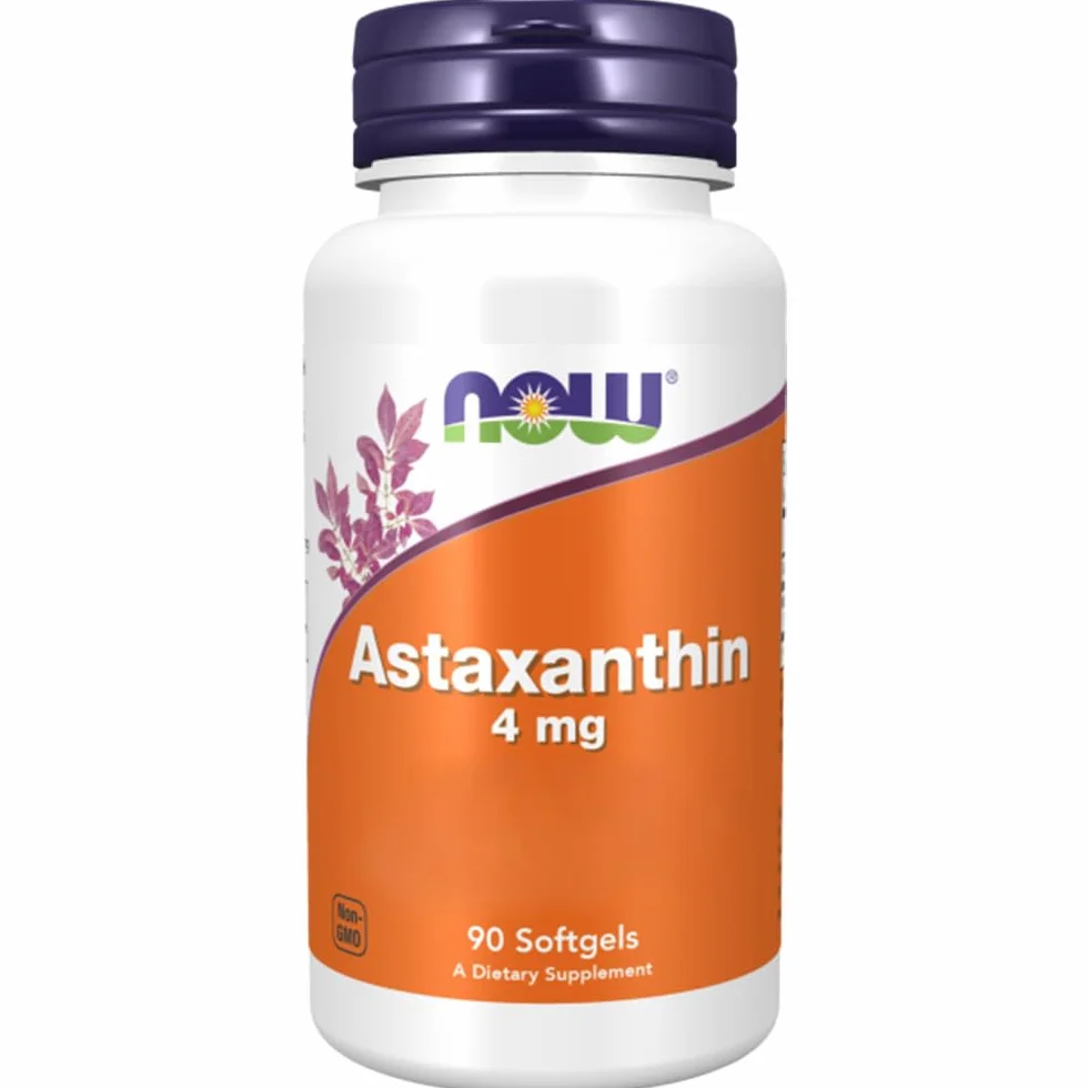 Now Foods Astaxanthin 4 mg 90 Capsule molli Carotenoide Non-GMO