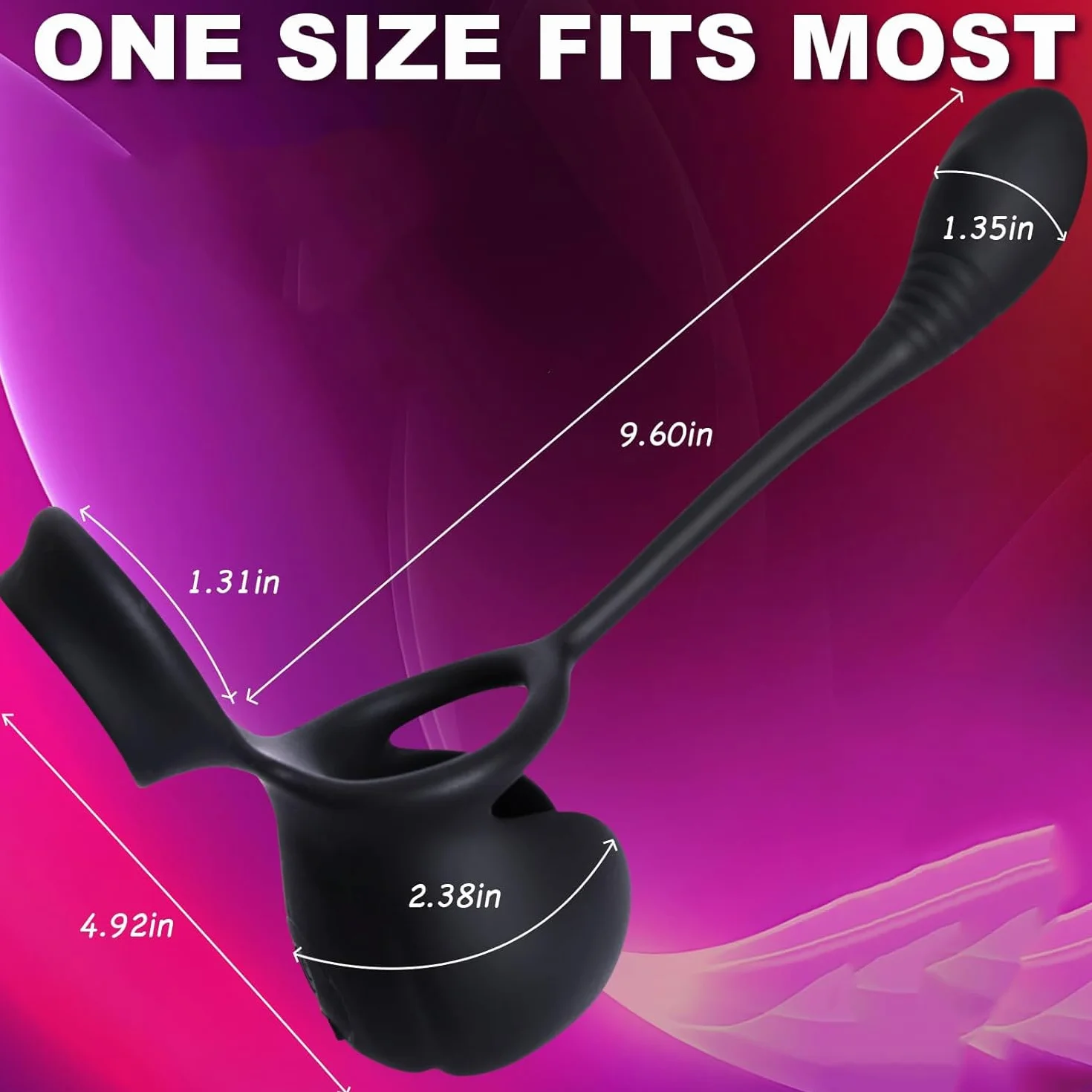 Prostata Vibratore Anale con Anello Pene Vibratore per Uomini, Massaggiatore Prostatico, Vibratoreper Uomo Professionale Plug Analesex Toy, Plug Anale-Dilatatore Uomo, Sex Toys Sessuali per Uomini