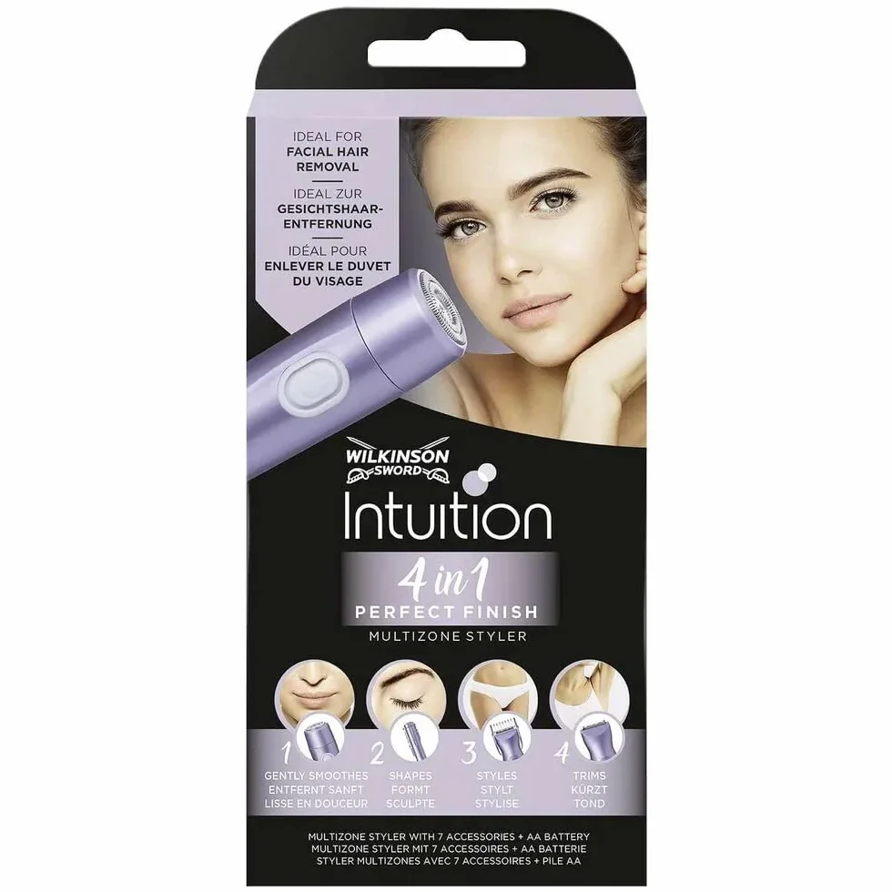 WILKINSON Sword Intuition Perfect Finish 4 In 1 Rasoio Elettrico Ricaricabile Donna 180g