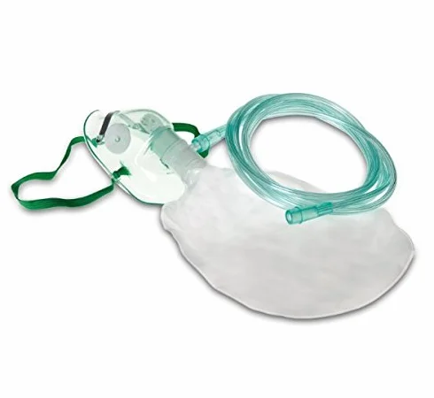 MASCHERA OSSIGENOTERAPIA ADULTO CON TUBO E RESERVOIR