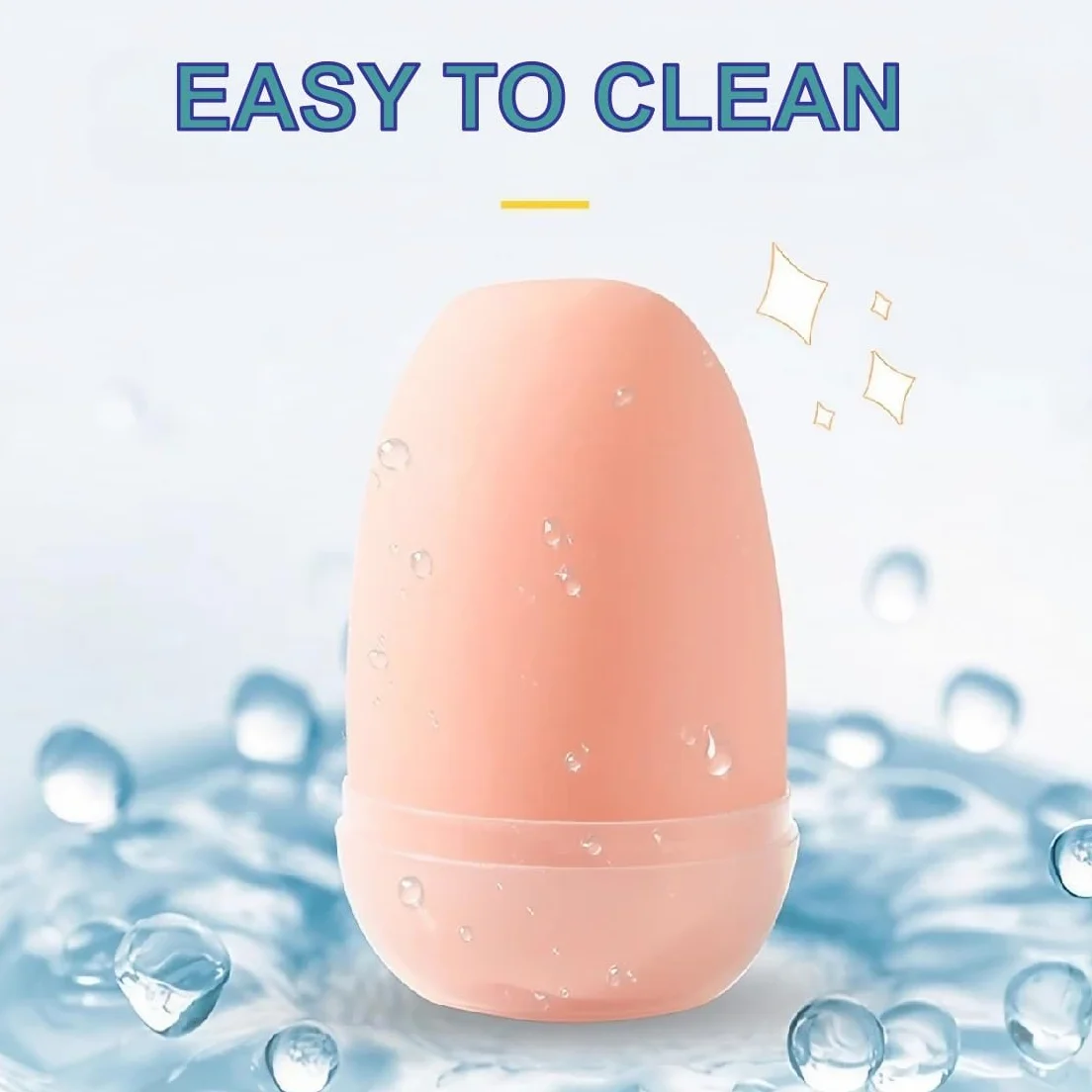 EGG Masturbatore Maschile, Giocattolo Sessuale per Uomini con Ano Realistico in Morbido Materiale Testurizzato, Stroker Leggero per Uomini, Coppa "F*ck and Suck" Bocca, Uovo Compatto e Morbido