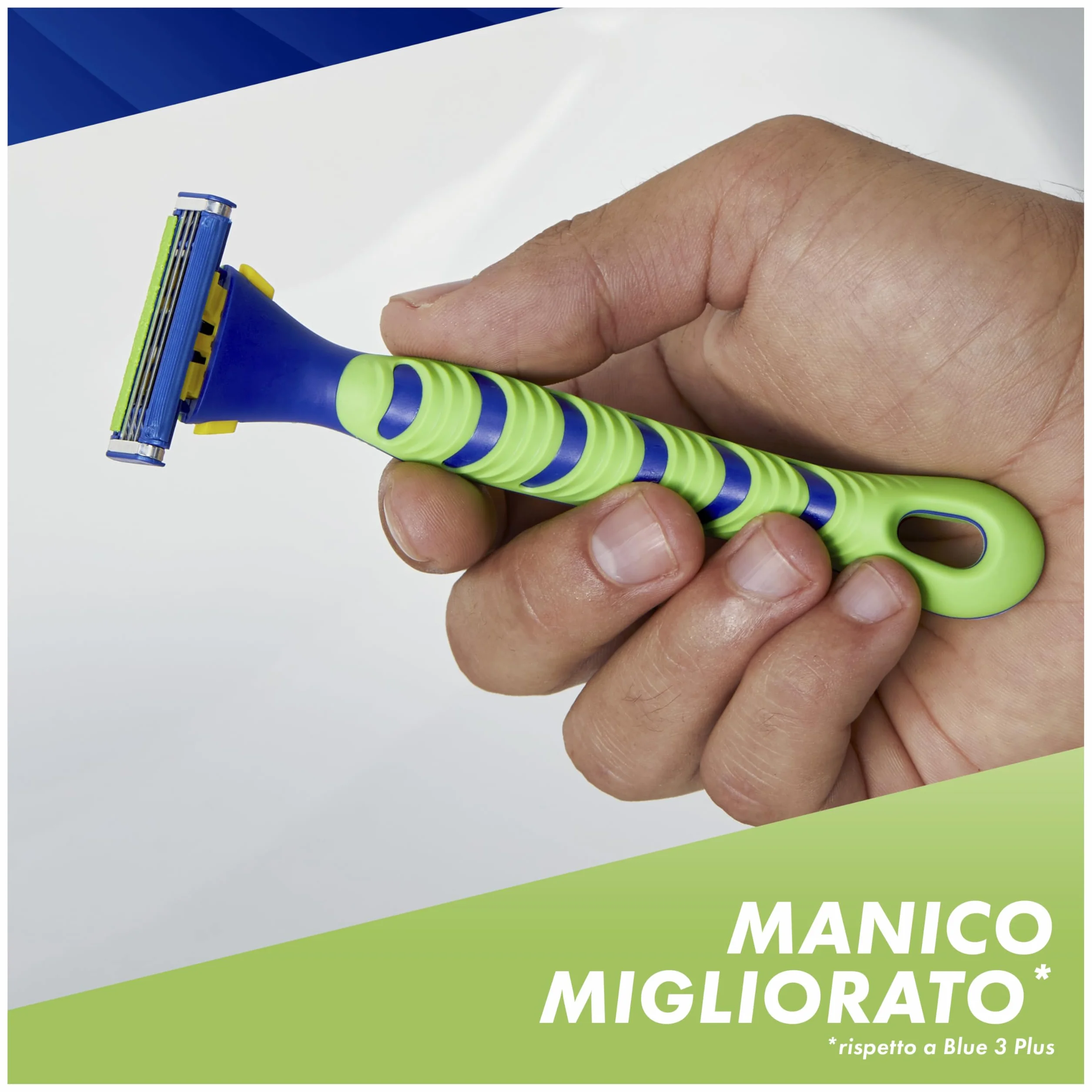 Gillette Sensor 3+ Sensitive Rasoio Da Uomo Con Testina Oscillante A 40° E 3 Lame Delicate, 1 Manico + 9 Lamette Di Ricambio