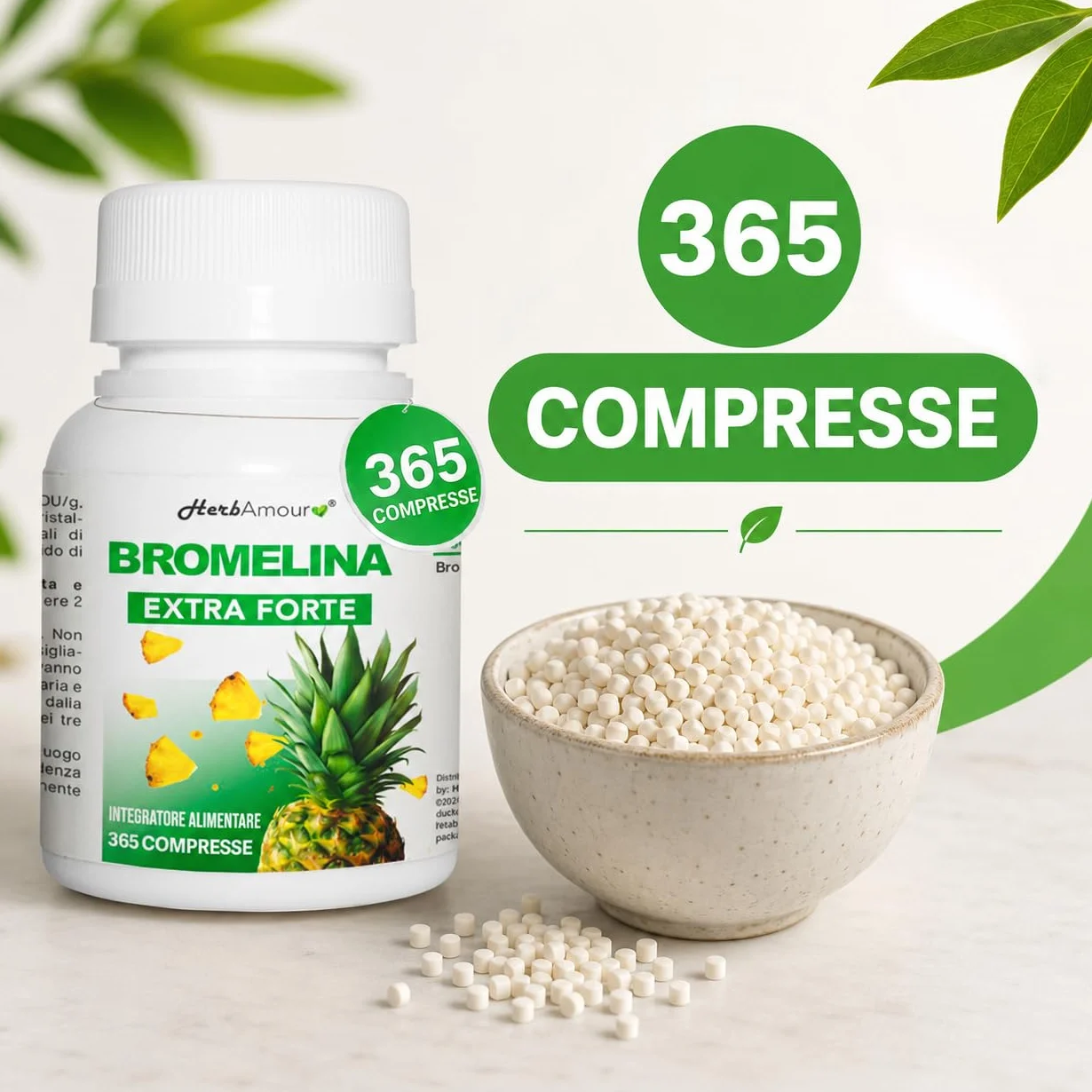 Bromelina 365 Compresse Integratore Alimentare