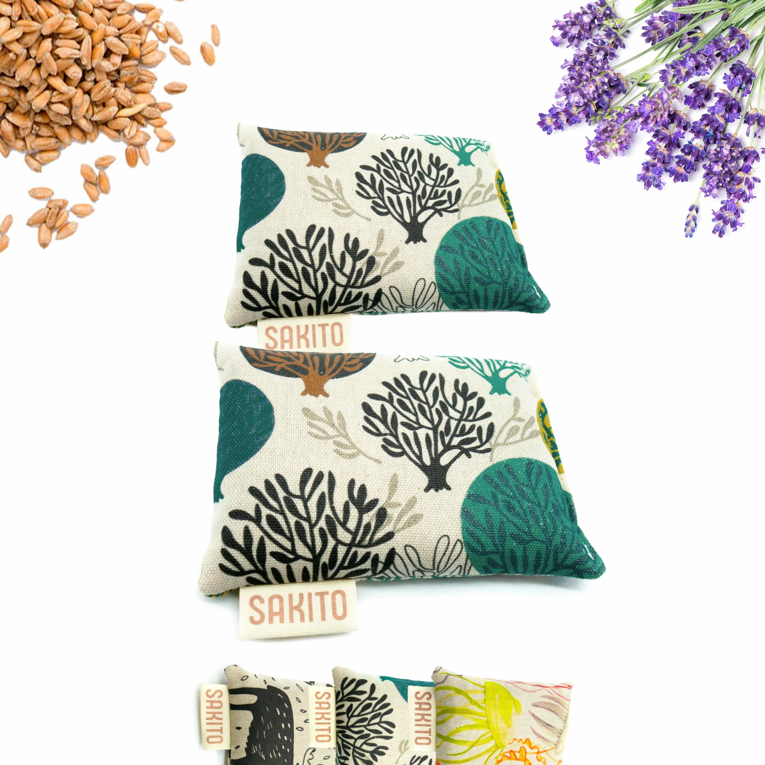 2 (uds) Cuscino Termico Microonde (14x10 cm) - Terapia Naturale per i Colici - Calore Naturale per la Pancia e per Eliminare i Gas - Sicuro per i Bambini - Tessuto di Prima Qualità