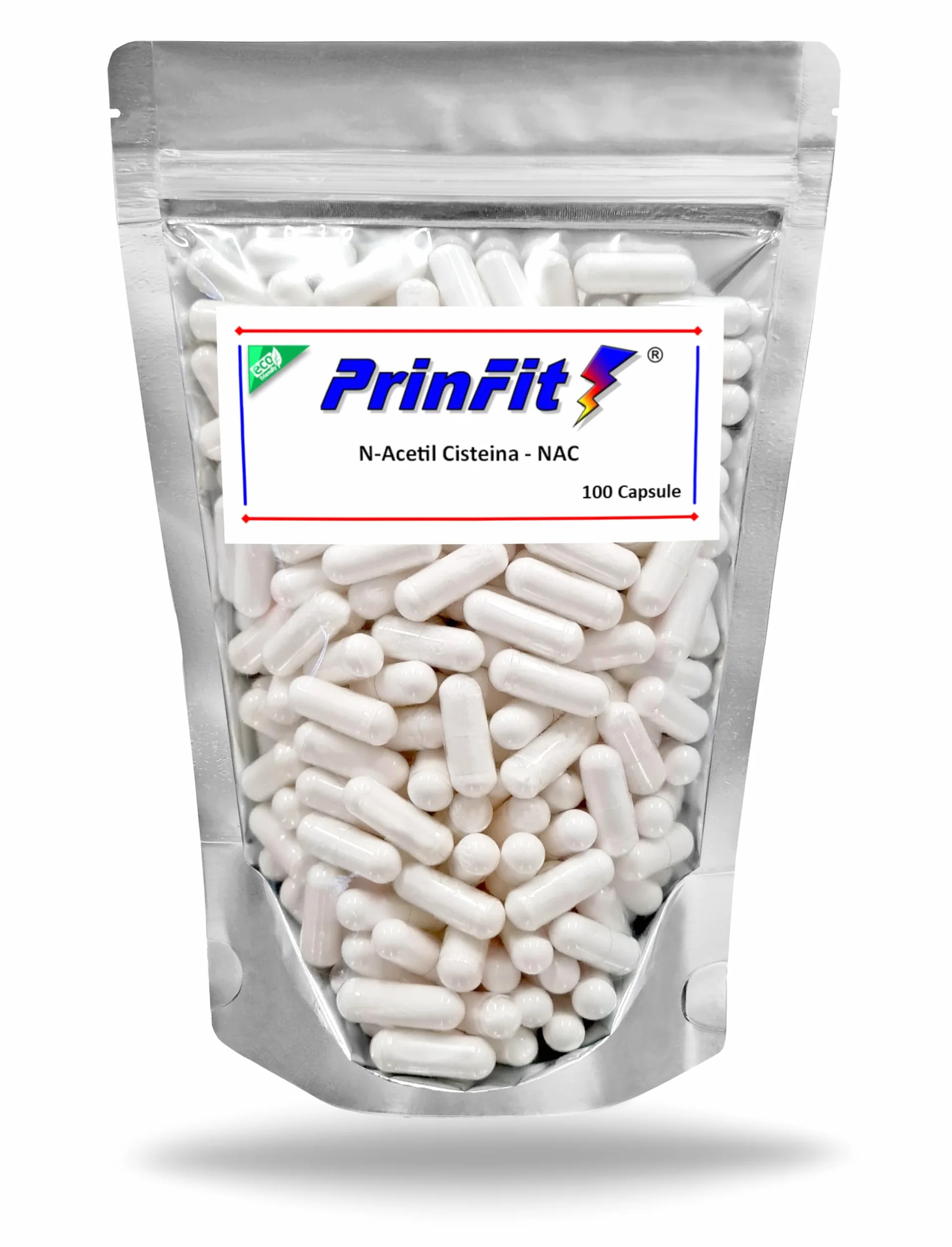 N-Acetil Cisteina - NAC 600mg - 100 Capsule | Integratore Alimentare Certificato | Senza Additivi | Made in Italy | Elevata biodisponibilità e tolleranza | Vegano | PrinFit