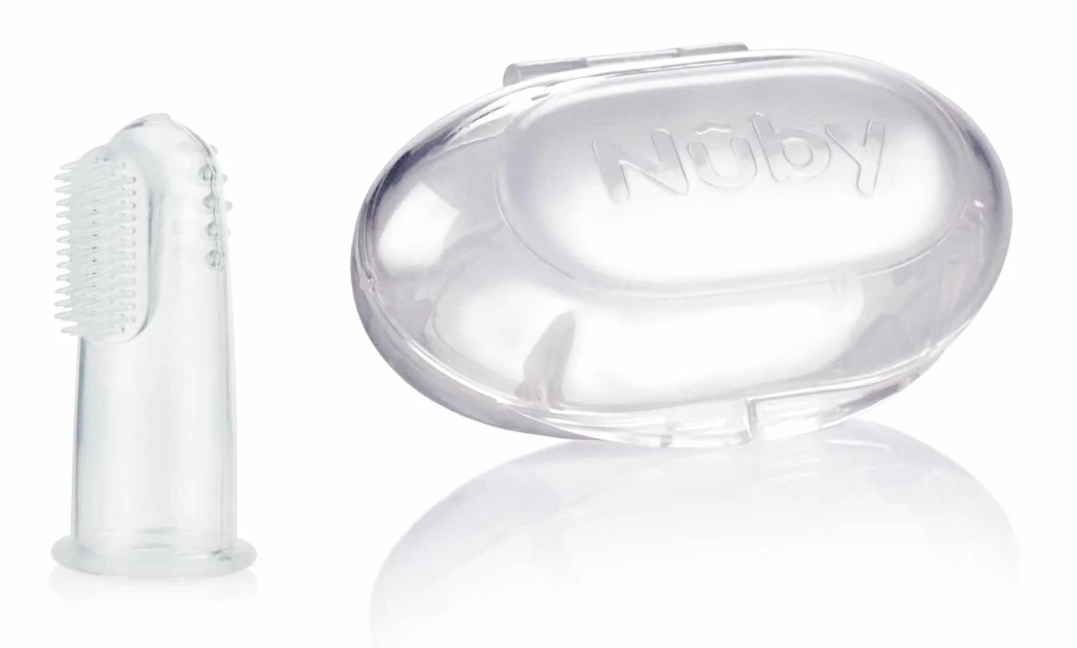 Nuby Spazzolino da Dito per l'igiene delle gengive, Bianco