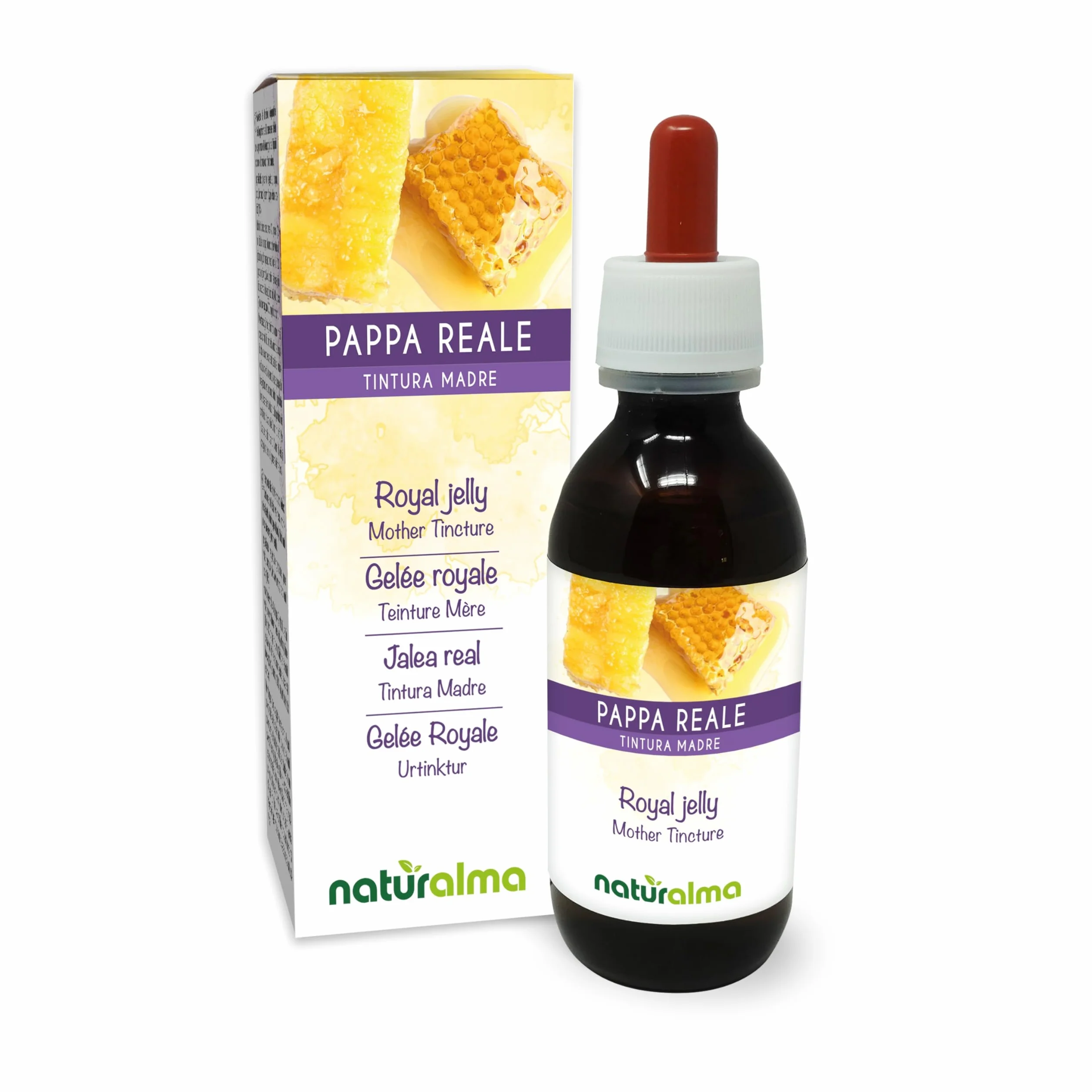 Pappa reale Tintura Madre analcoolica Naturalma - Estratto liquido gocce 120 ml Integratore alimentare