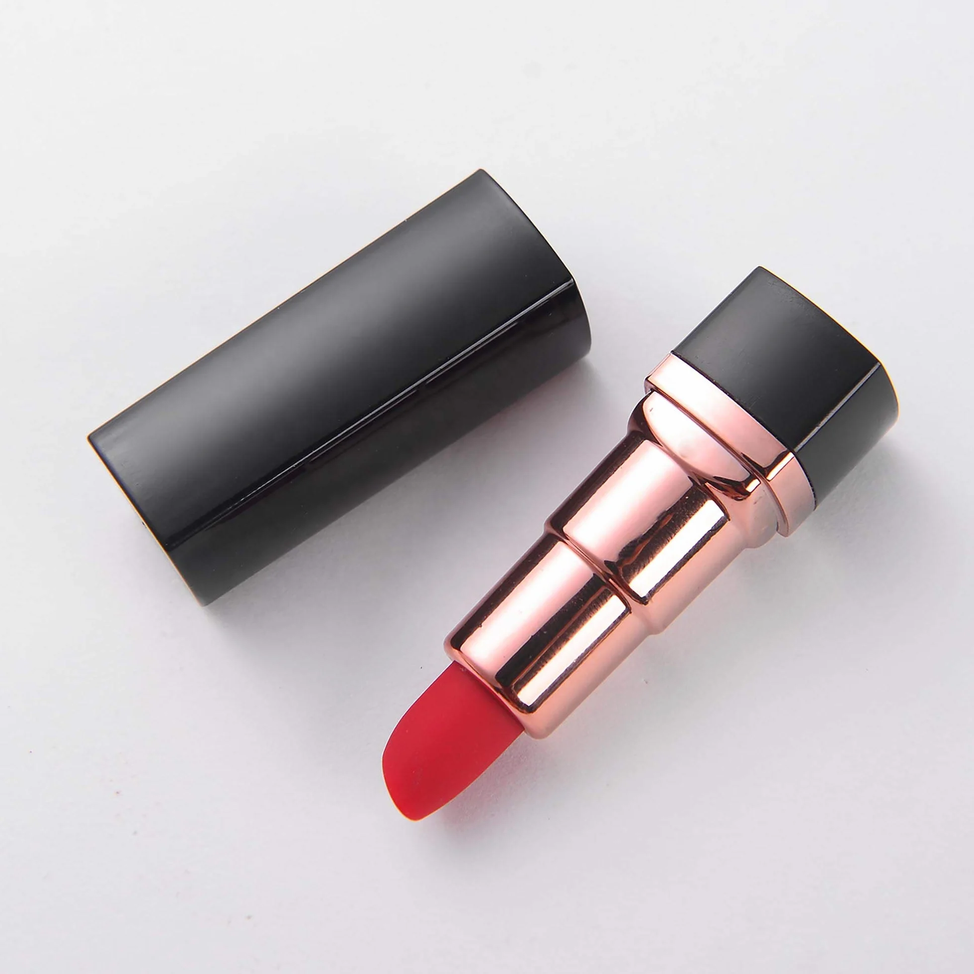 VIBRATORE RICARICABILE ROSSETTO LIPSTICK DONNE MASSAGGIATORE CLITORIDE J016