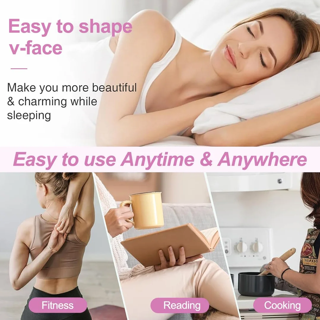 Cintura Sollevamento Viso V-Line Mento Guancia Cinghia Maschera Lifting Viola