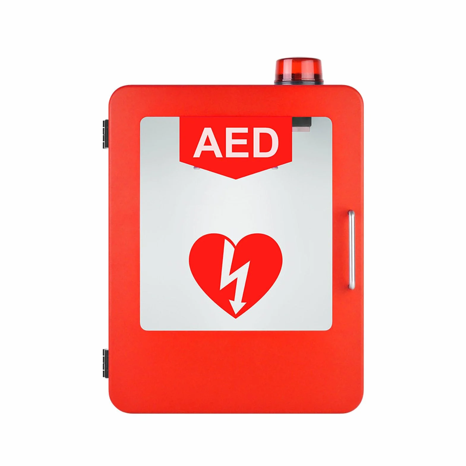 Mobile di stoccaggio defibrillatore AED a parete, scatola di allarme, armadietto pronto soccorso 45x35 Rosso
