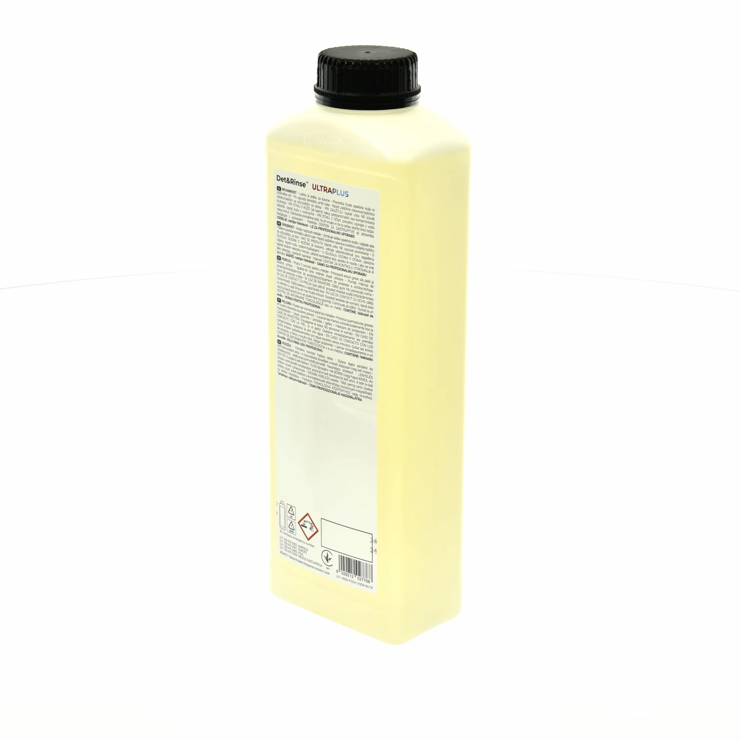 20 × 1 l Unox DET&RINSE Ultra Plus Detergente professionale per la pulizia automatica, prodotto speciale per ammortizzatori combinati e forni ad aria calda Mind.Maps ChefTop BAKERTOP