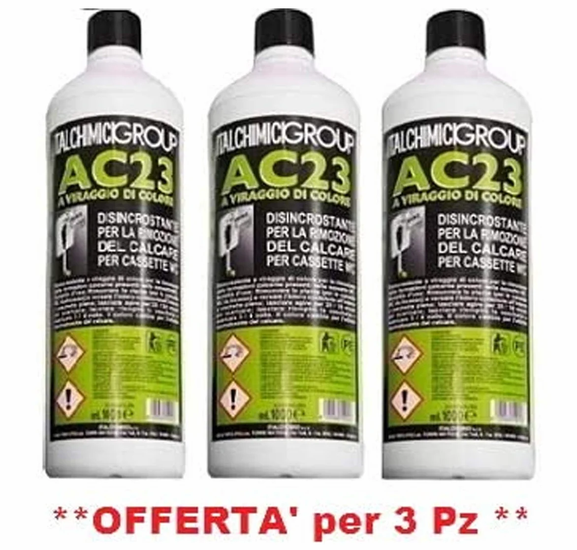 ITALCHIMICI GROUP Disincrostante AC23 do WC Geberit 3 x 1 L