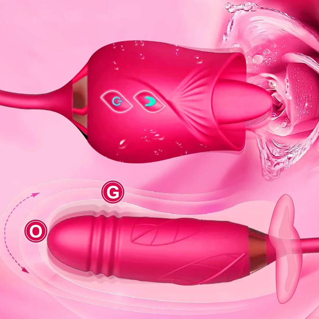 Vibratoreper Donna Professionale Wireless Sexytoysys Coppia Ovetto Vibrante Telecomando Sex Toys Succhia Clotoride Vibratore per Uomo Sex Toy Vibratoriper Donne Dildo Realistico 10 Modalità, A26012101