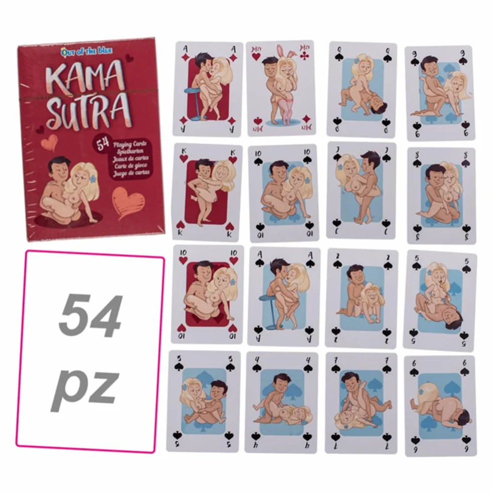 Un mazzo di 54 carte da gioco poker posizioni kamasutra sexy gadget per adulti