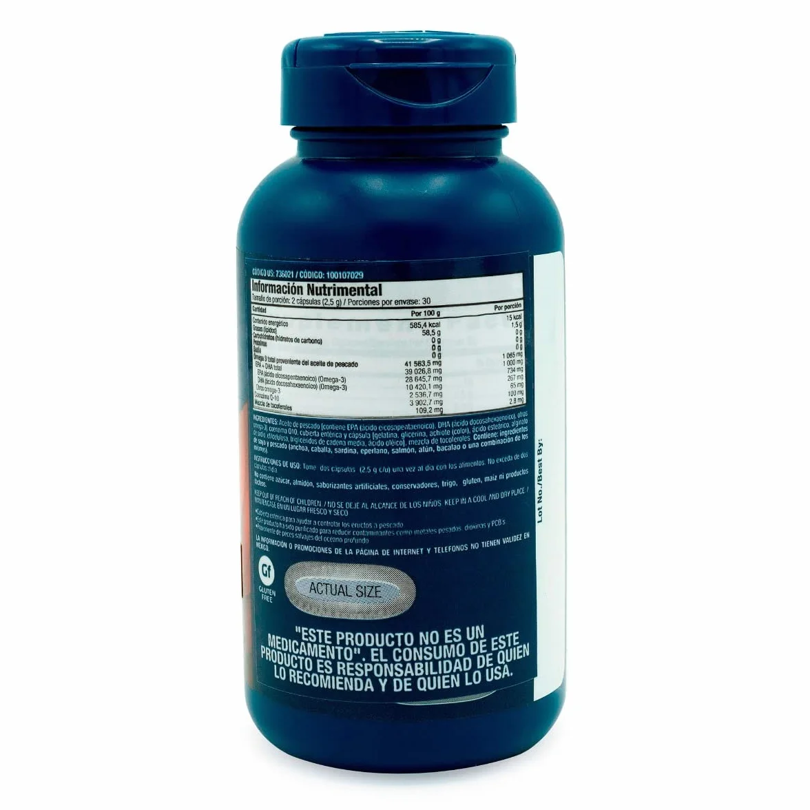 GNC Triple Strength Fish Oil 1000 Plus Co Q-10, 60 softgel