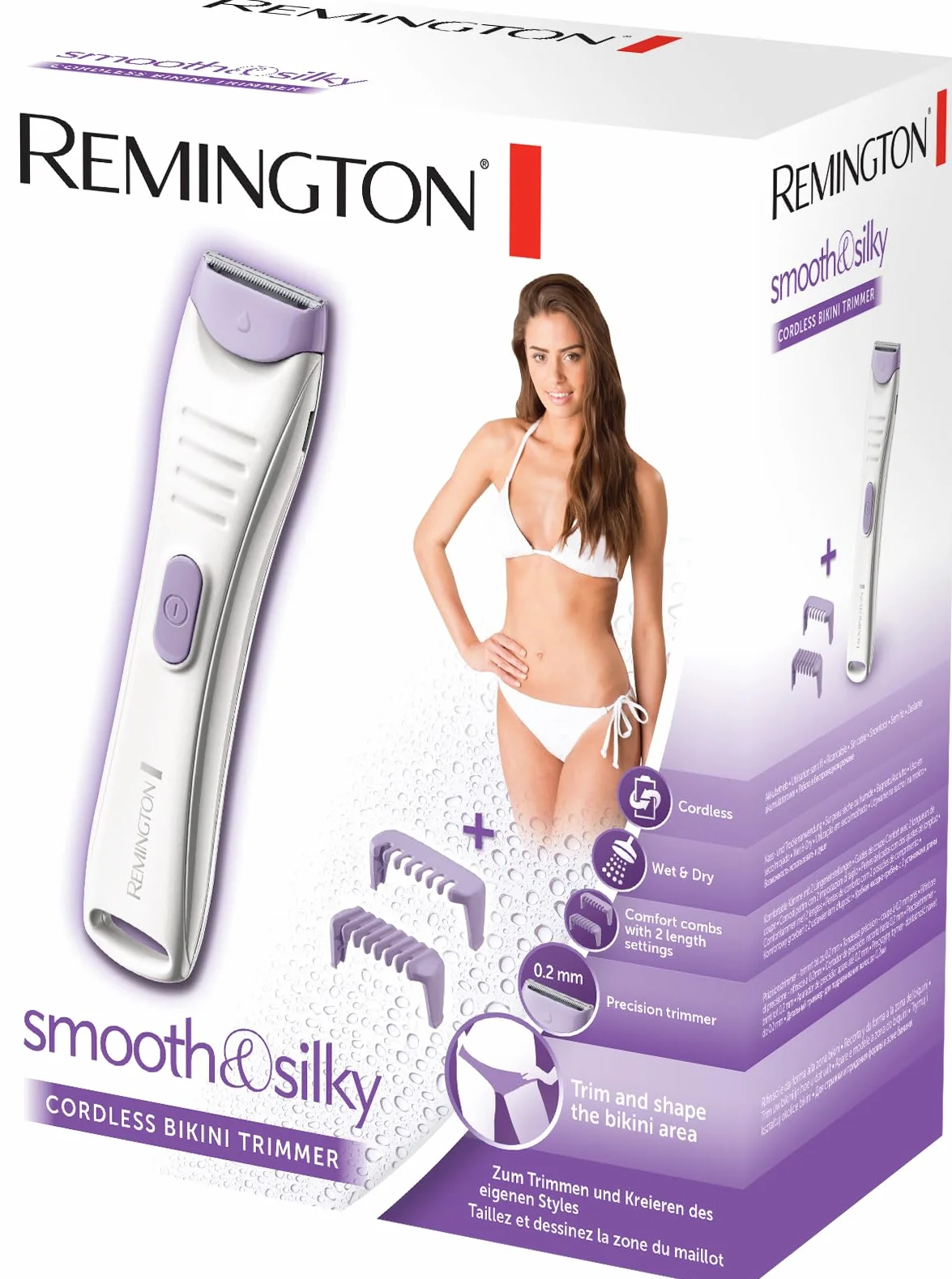 Remington BKT4000 Bikini Smooth & Silk Ricaricabile Compatto Taglio Rasopelle