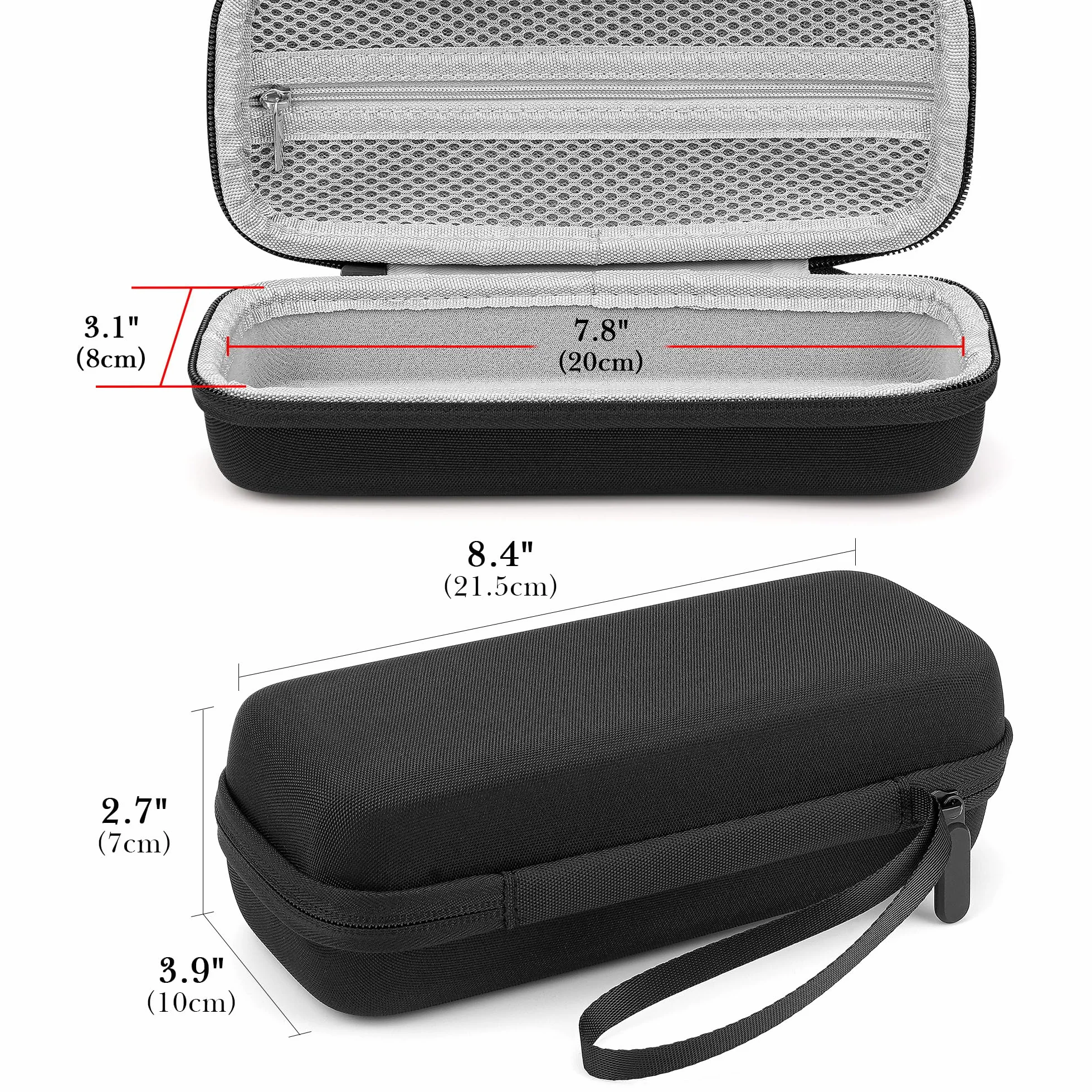 Linkidea Custodia da viaggio multi-groomer compatibile con Panasonic Bodygroom ER-GB42-K, ER-GC63-H, ER-SB40-K, organizer per accessori per regolabarba, borsa portatile (nero)