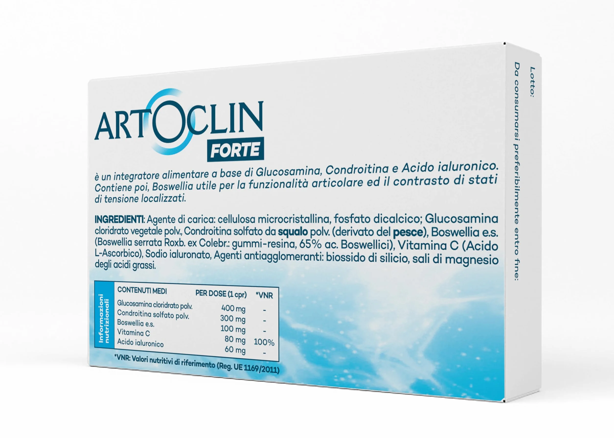 ARTOCLIN FORTE | Articolazioni e Cartilagine Integratori | Glucosamina, Condroitina, Acido Ialuronico, Boswellia e Vitamina C | Supporto Cartilagini, Mobilità e Comfort Articolare | Made in Italy