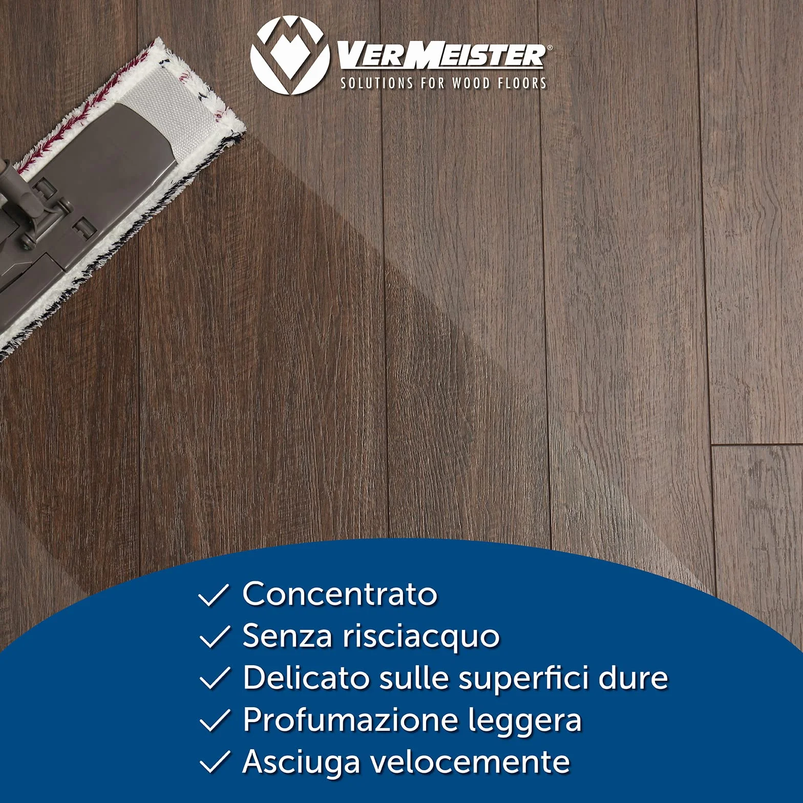 Vermeister Detergente Neutro per Pavimenti in Legno Cotto Marmo Ceramica