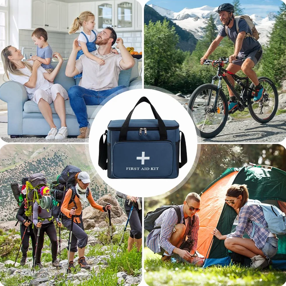 Porta Medicine da Viaggio 14L Kit Pronto Soccorso XXL Cassetta Vuota Impermeabile