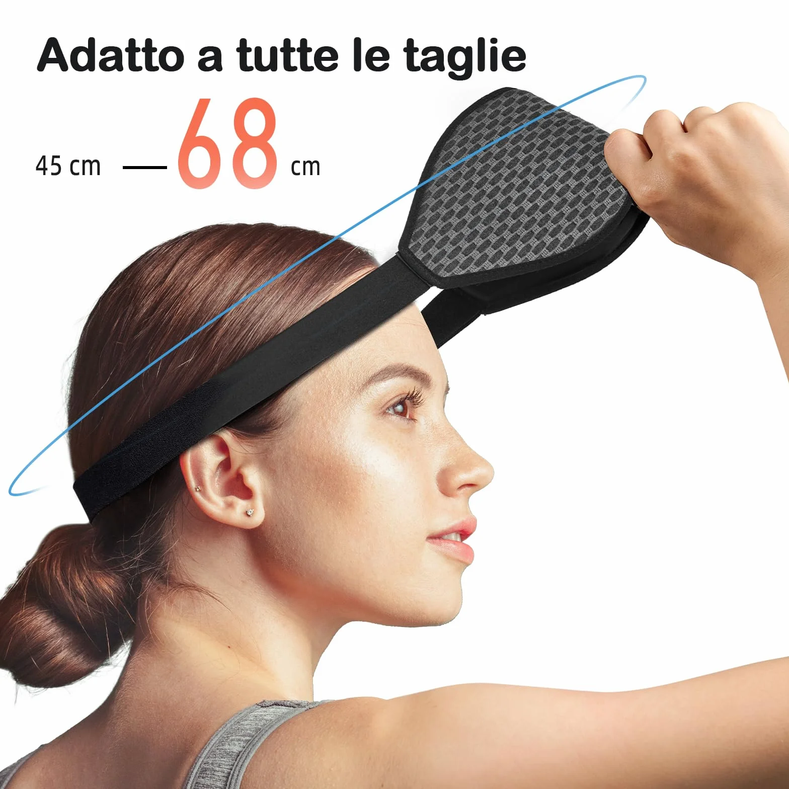 INNELO Maschera da Sono 3D per Uomo e Donna, Versione Migliorata 2025 per Dormitori Laterali, Maschera per Gli Occhi a Blocco 100% della Luce, con Cavità Oculari Comode e Senza Pressione, Grigio