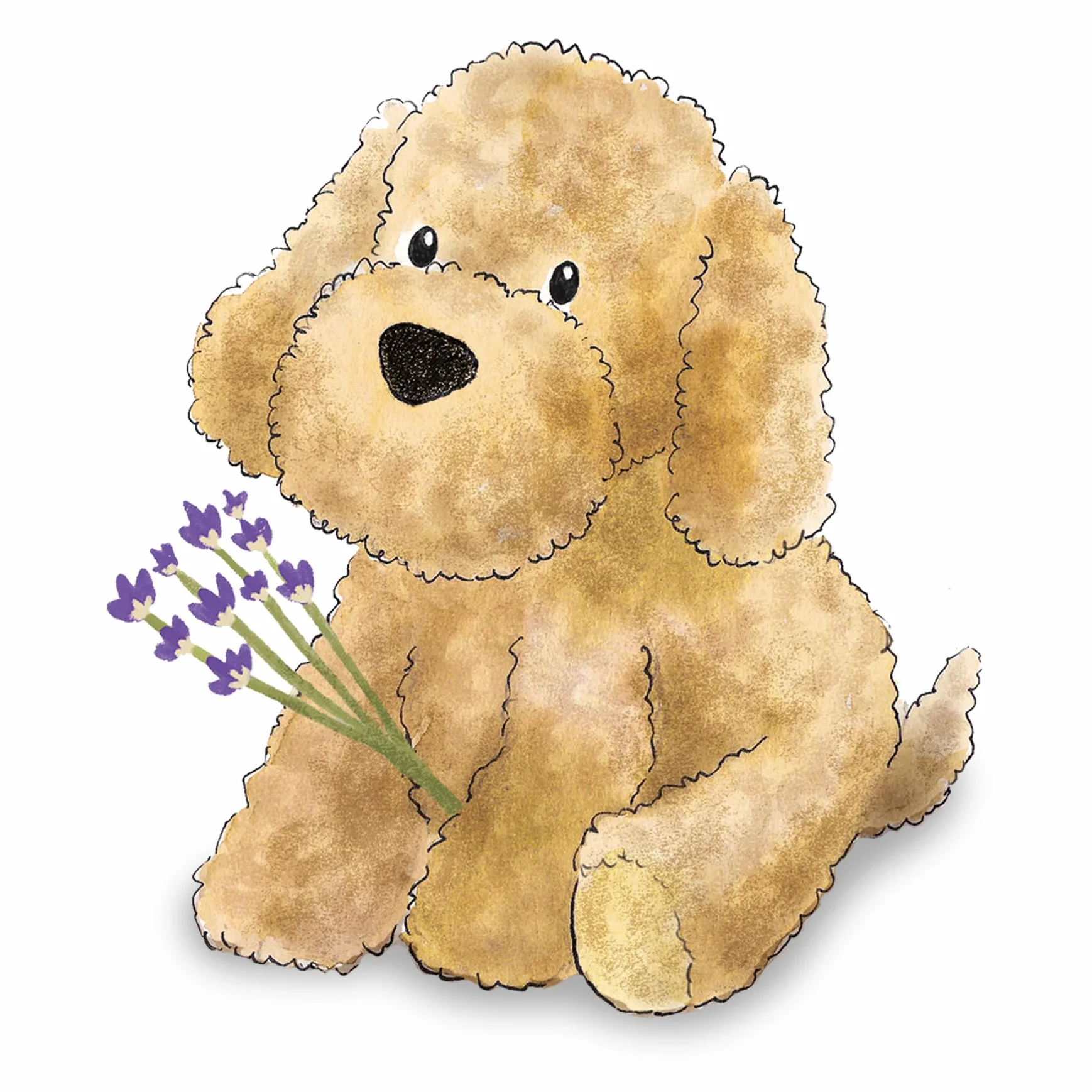Warmies Peluche Cockapoo Borsa di Grano Riscaldabile al Microonde, Cuscinetto Termico Ponderato con Profumo di Lavanda Francese, Morbido Scaldino di Grano da Coccolare