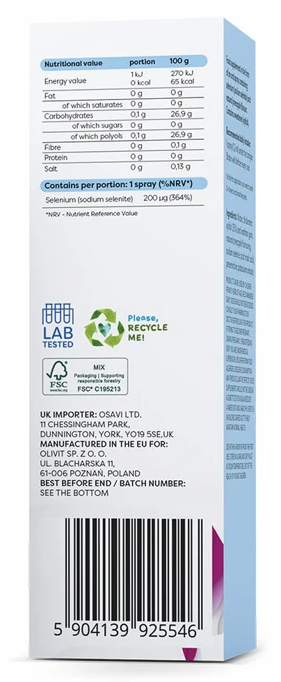 Selenium Oral Spray, 200mcg (Pineapple) - 25 ml.