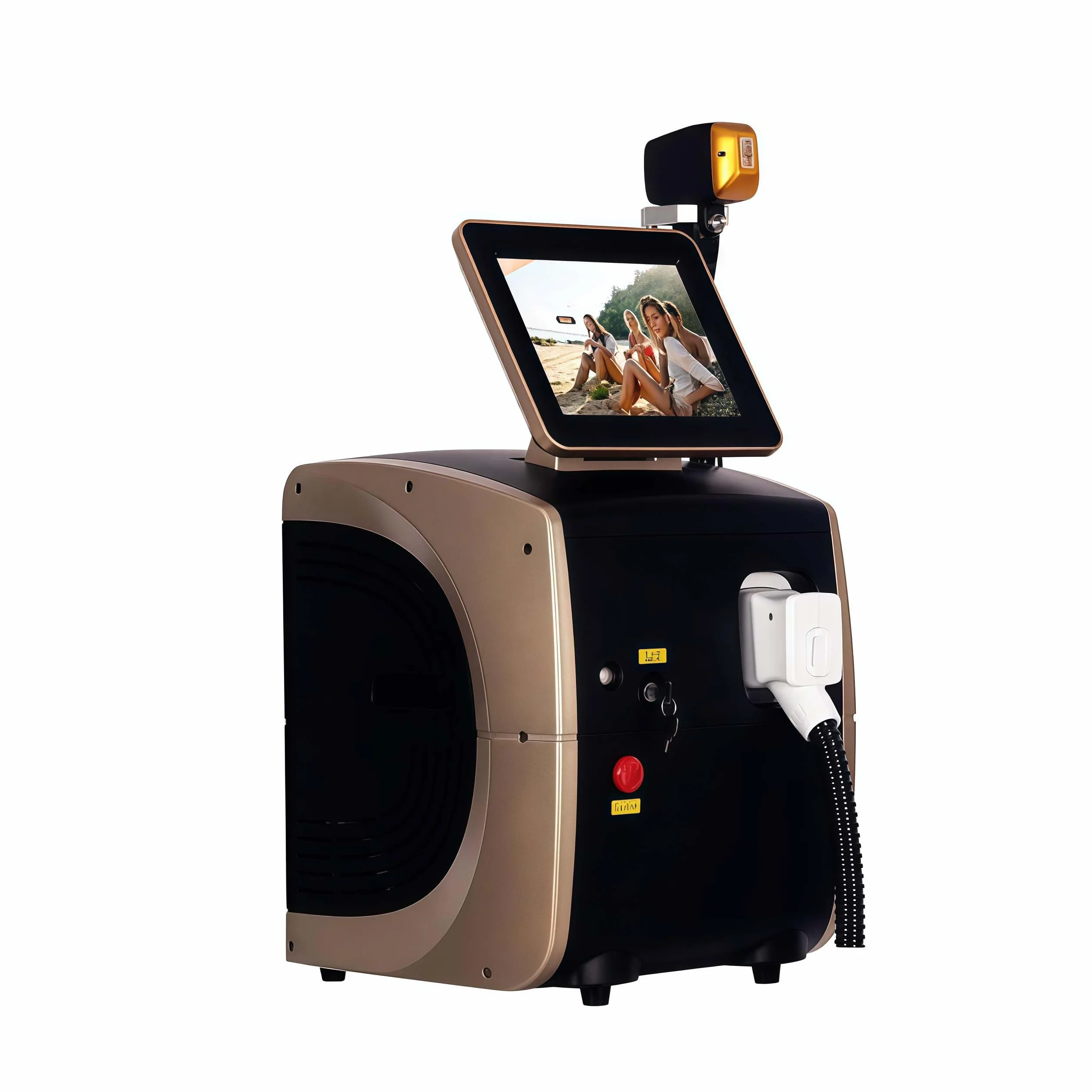 Diodo Laser 755nm 808nm 940nm 1064nm Multi Lunghezze d'onda Remozione del corpo del viso dell'epilatore del laser indolore della testa di raffreddamento della macchina di depilazione