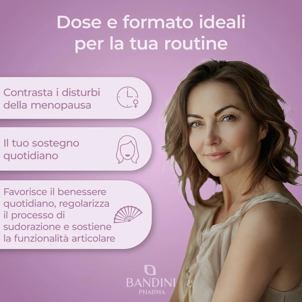 Bandini Complesso Naturale Cimicifuga Trifoglio Rosso Salvia 60 Capsule 200mg Trifoglio 100mg Salvia 80mg Cimicifuga