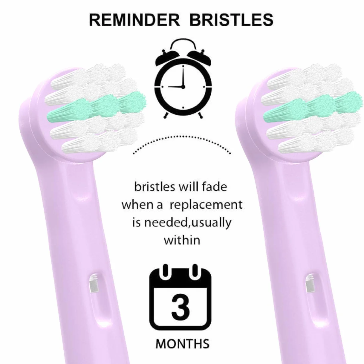 YanBan 8 pezzi Testina per spazzolino per bambini per Oral B, testine di ricambio per Braun kids spazzolino elettrico