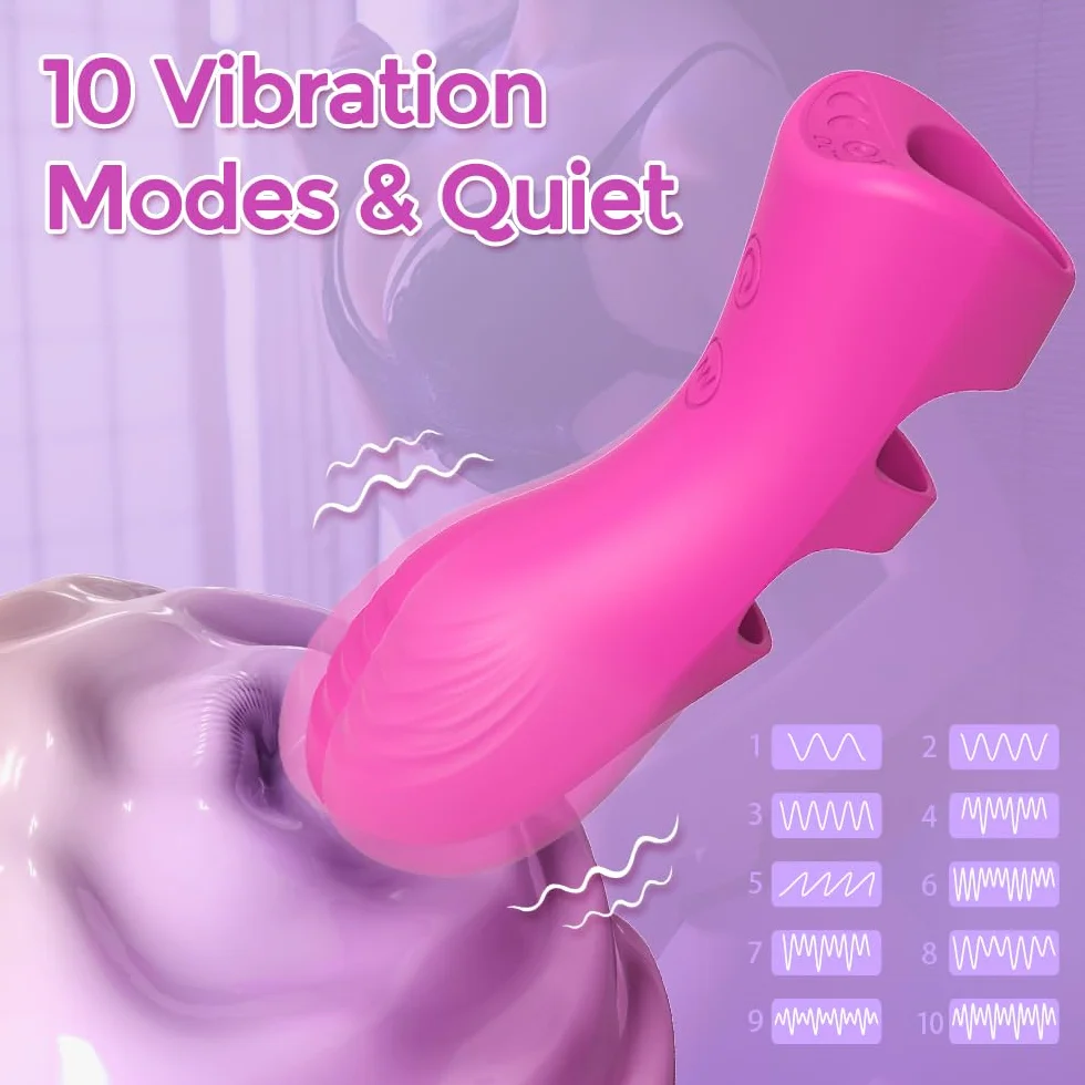 Mini Vibratori Proteggi dita per Coppia, Vibratore Sex Toys per Stimolare il Clitoride Donna, Medical Silicone Giocattolo Sessuale con 10 Funzioni di Vibrazione e Riscaldamento (YDL-012)