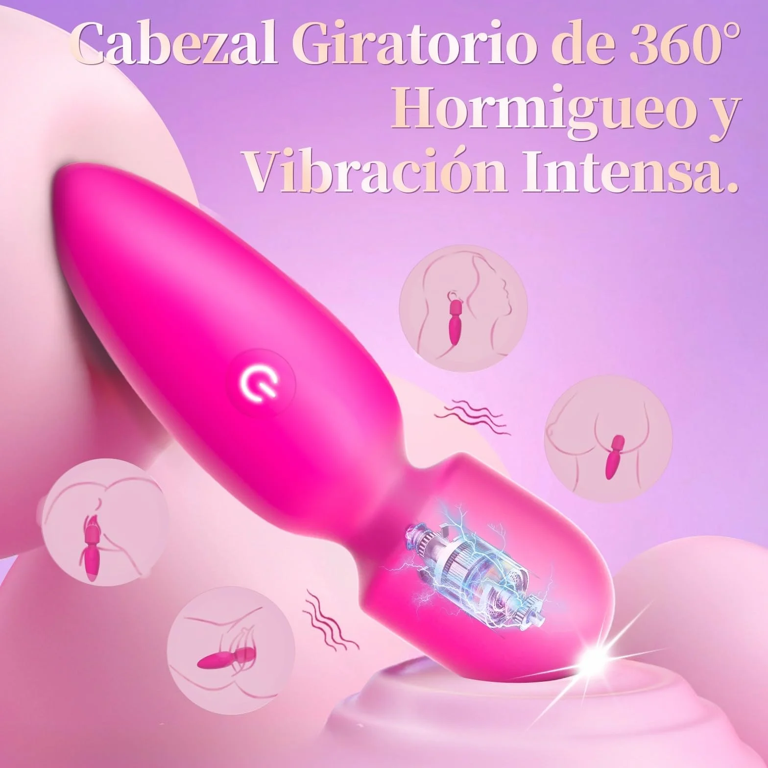 Vibratoreper Donna Professionale Piccolo Vibratoriper Donne 8 modalità Vibratore Sexytoysys Donna Coppia Succhia Clitoride per Donna Mini Vibrator Vibratori Sex Toys Sessuali per Donna (Rosa)