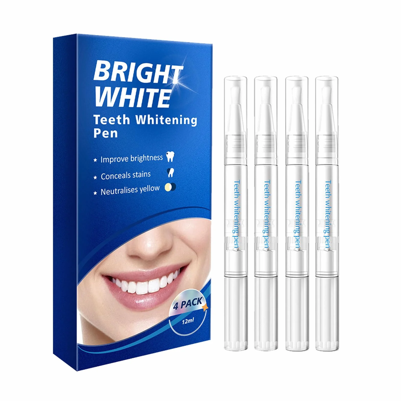 Kit Sbiancante Denti 4PC Gel per Denti Bianchi