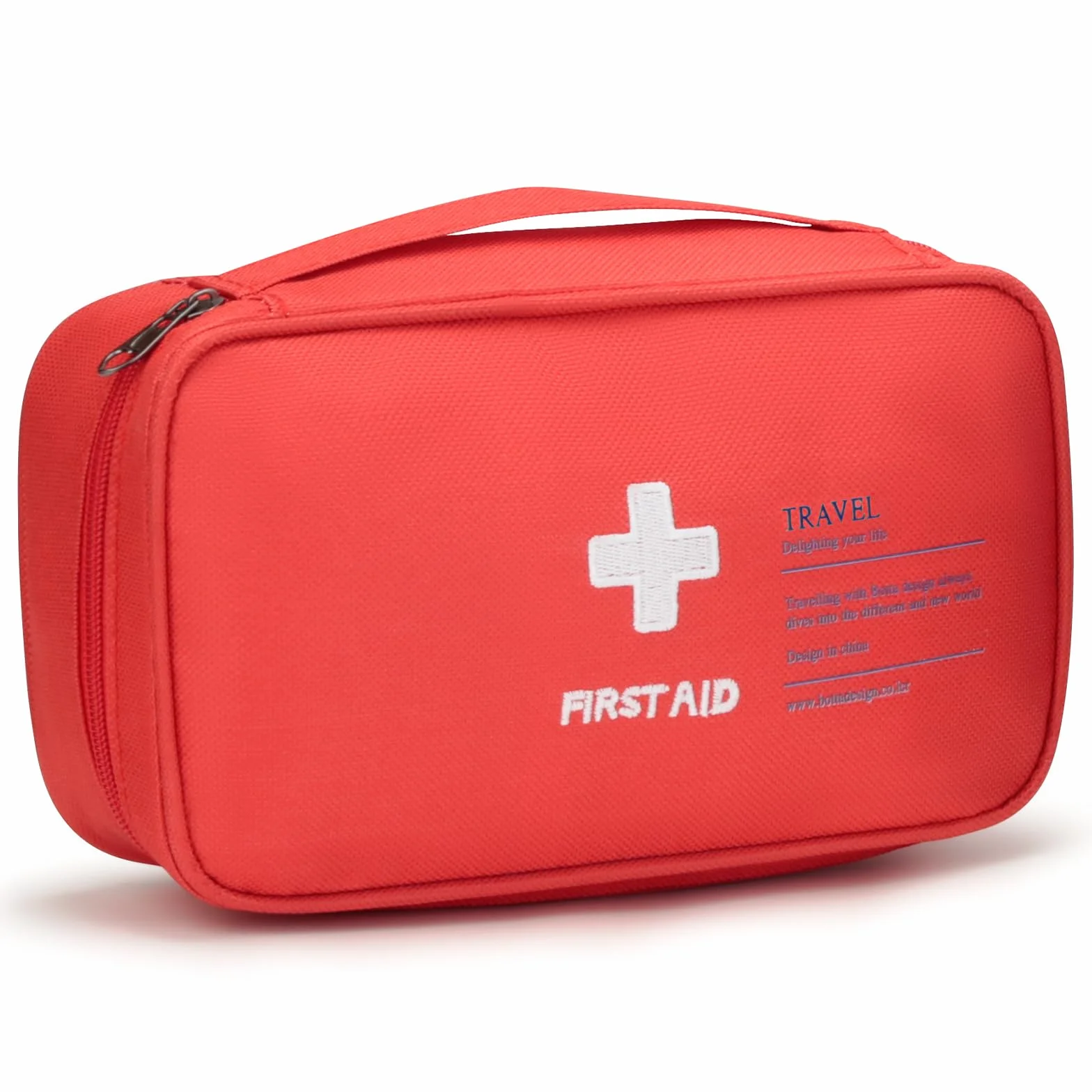 VINATO Kit di Primo Soccorso, Borsa Medica Portatile Vuota, Rosso