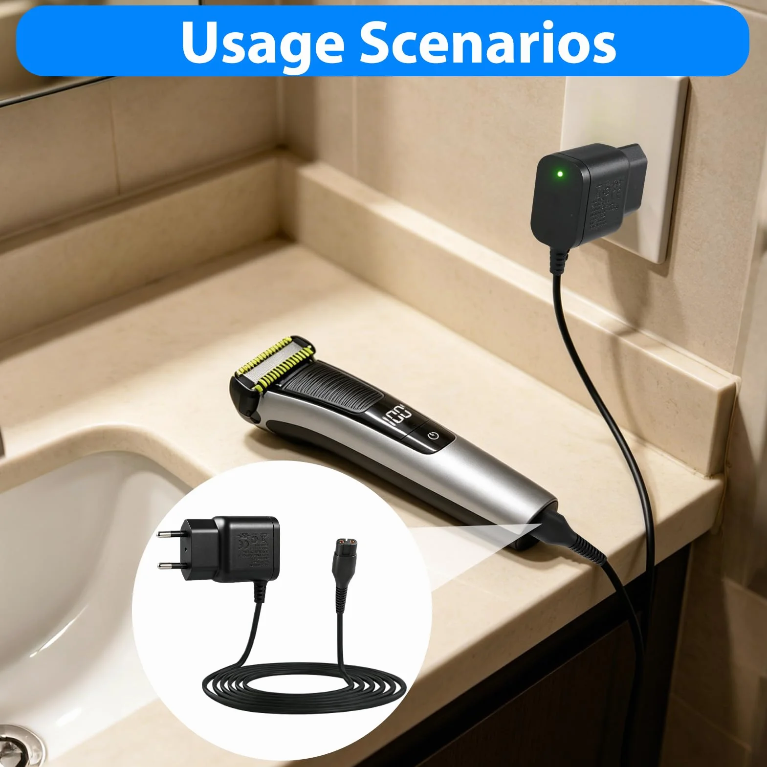 Philips One-Blade A00390 Caricatore Adattatore 4,3 V