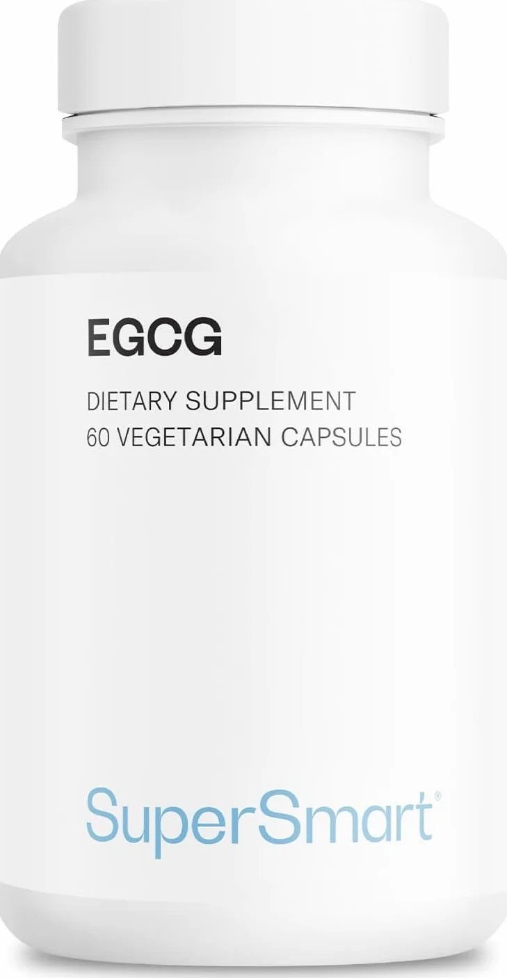 EGCG - Aiuta la digestione - Estratto di tè verde standardizzato al 70% EGCg - Vegano - Senza glutine - Supersmart