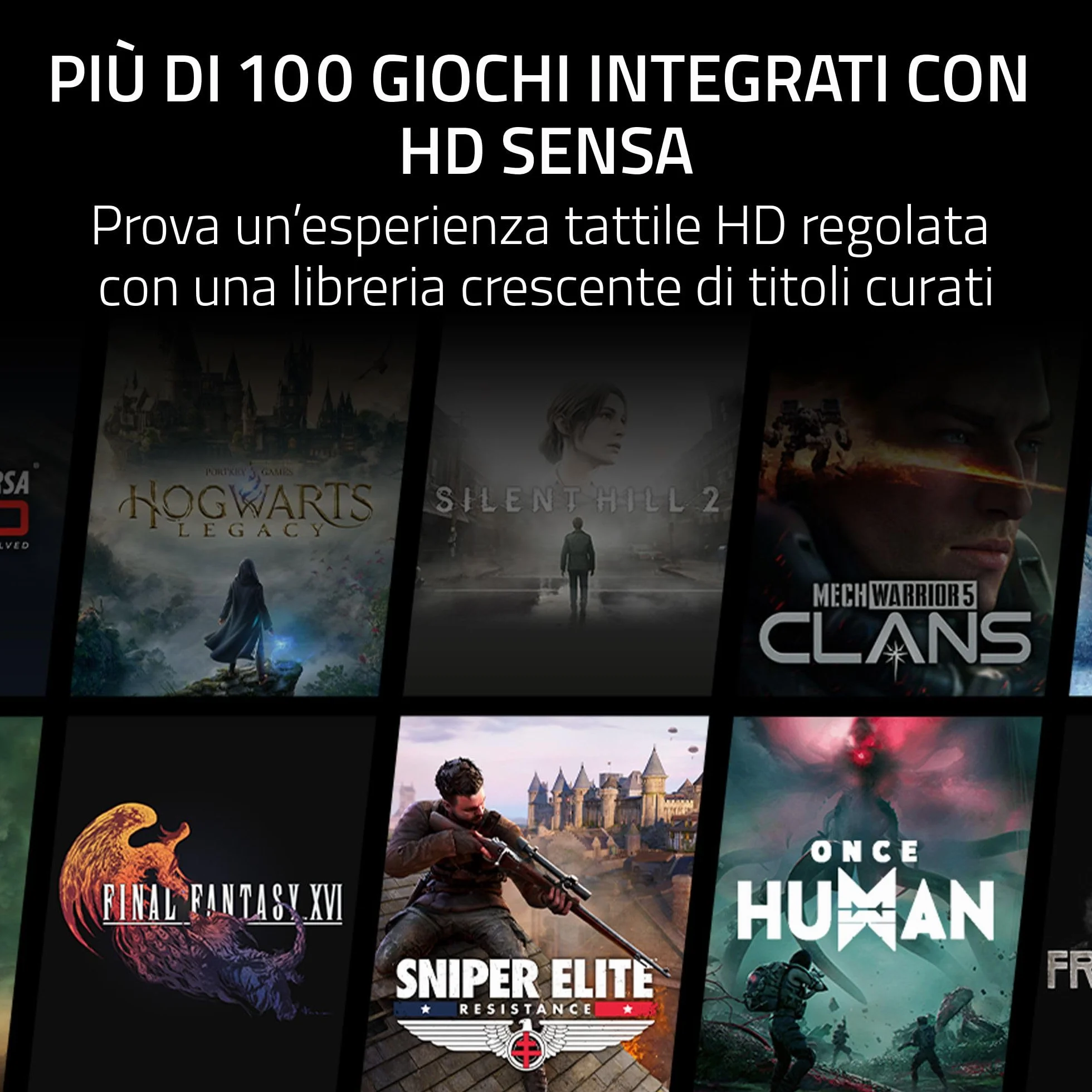 Razer Freyja Cuscino da gioco aptico Sensa HD HyperSpeed Wireless Bluetooth Nero