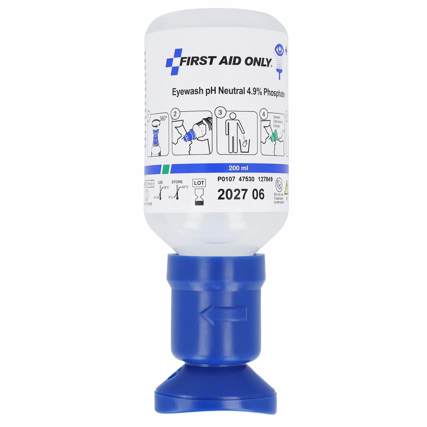 Flacone per lavaggio oculare neutralizzante First Aid Only, al pH neutro, 200 ml