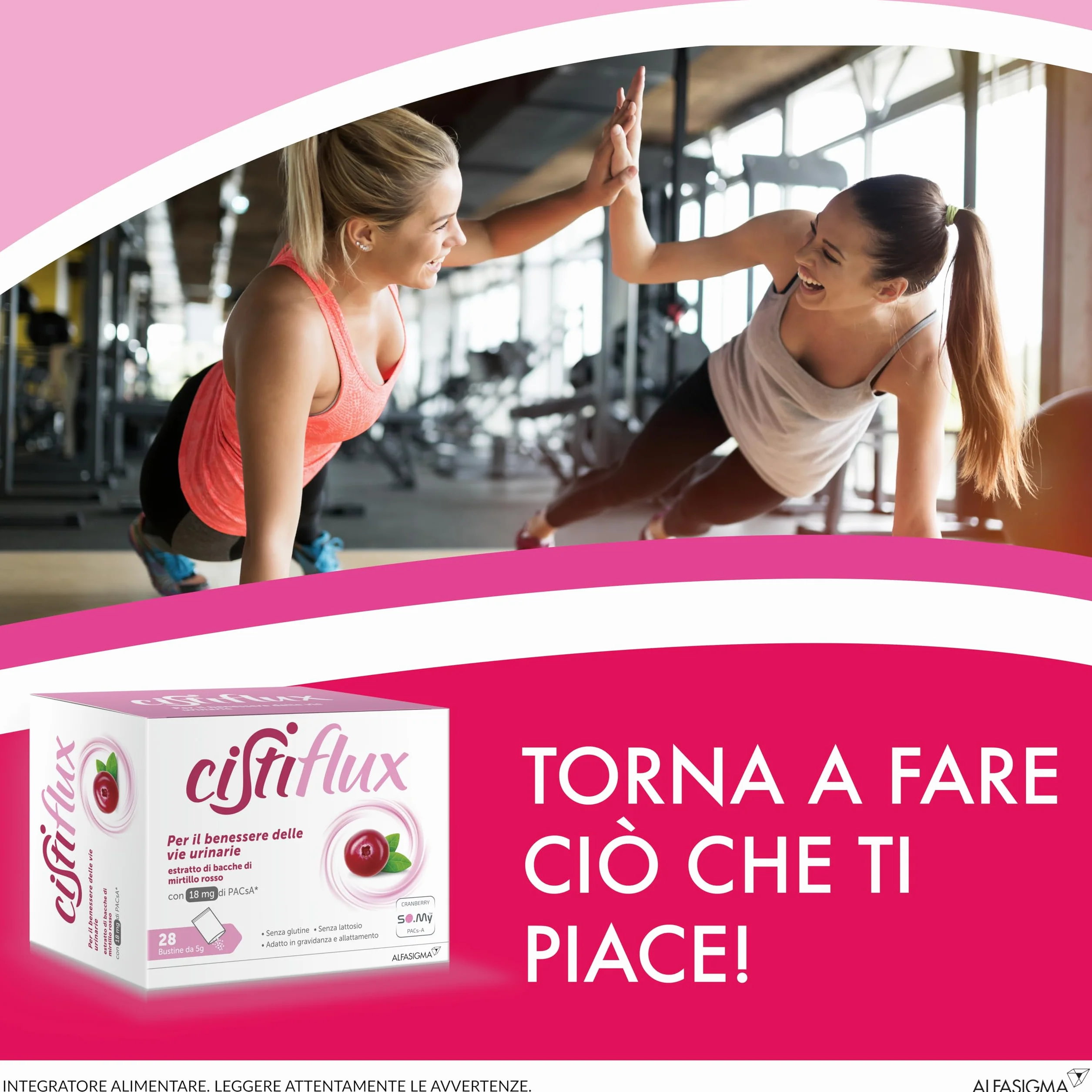 Cistiflux Integratore Mirtillo Rosso Cranberry Americano D-Mannosio Vie Urinarie 28 Bustine Frutti di Bosco