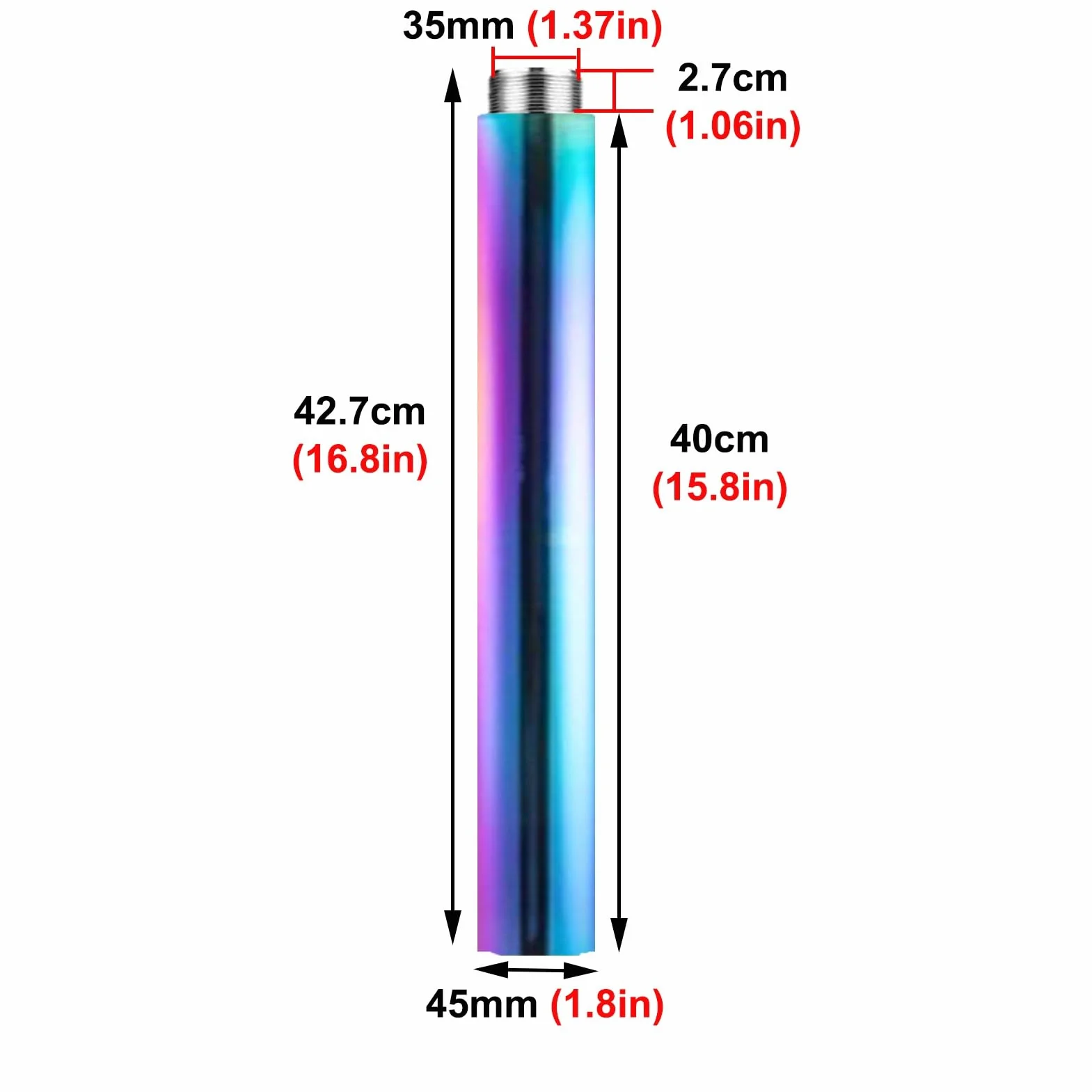 Palo Pole Dance da Casa Colorato con Barra di Estensione 360° Girevole per Moquette Soffitti 40cm