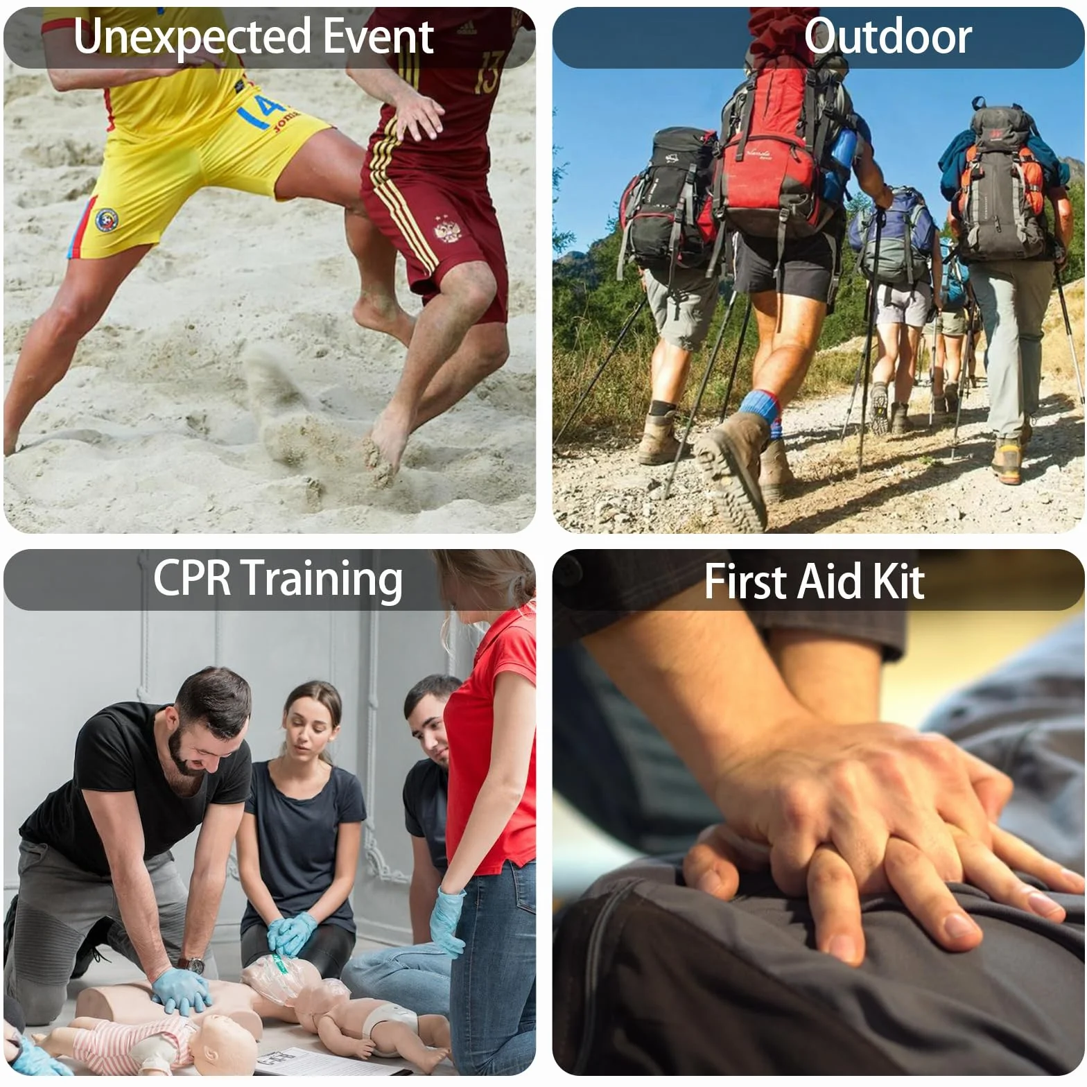 Maschere Respiratorie di Primo Soccorso CPR in PE, 8 Pezzi, 5,5 x 5 cm, Portachiavi