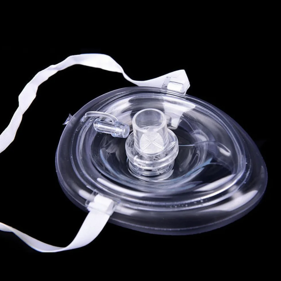 Maschera di salvataggio CPR tascabile con valvola unidirezionale per adulti e bambini