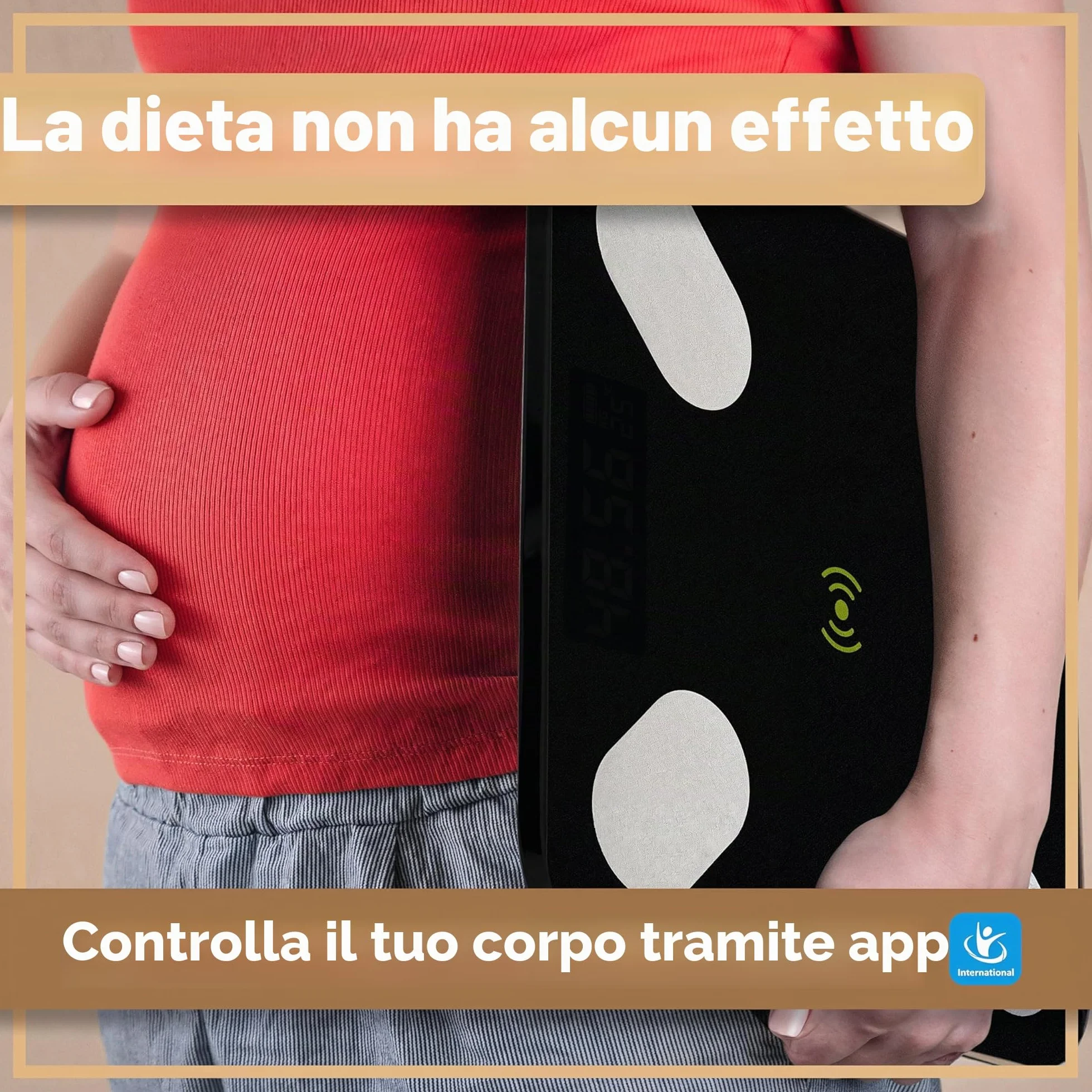 Retoo Bilancia Pesapersone Digitale Bluetooth Grasso Corporeo Analisi Corpo Vetro Temperato App iOS Android