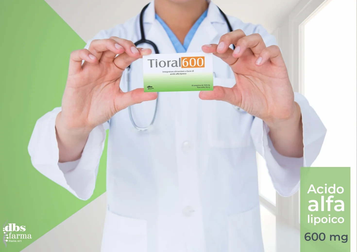 TIORAL 600 Acido Alfa Lipoico 600 mg Integratore 30 Compresse Made in Italy