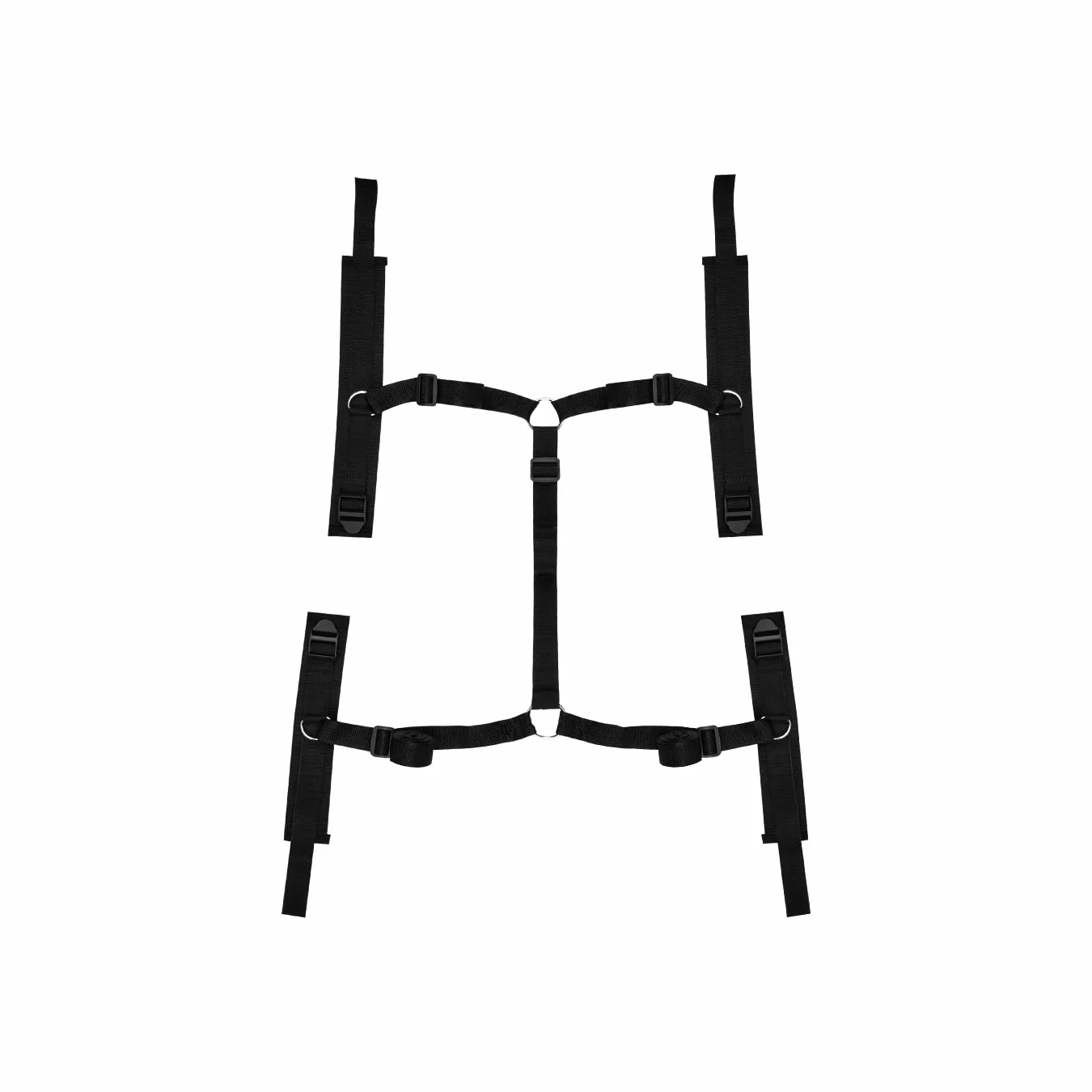 EIS, bondage, cinghie da letto BDSM, incluse manette e cavigliere, dimensioni regolabili, da fissare sotto il materasso