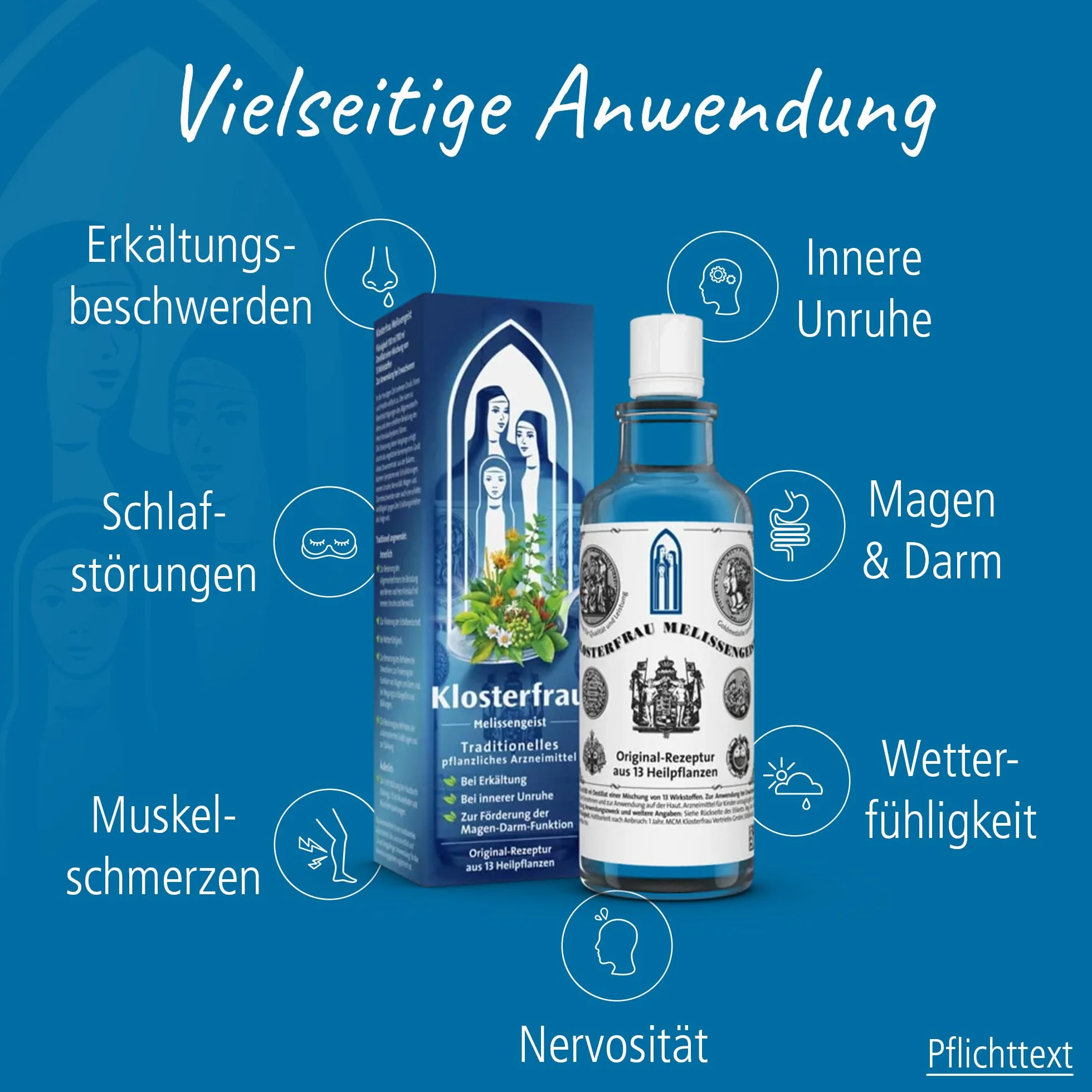 Klosterfrau Melissengeist Flüssigkeit bei Erkältung, 155 ml