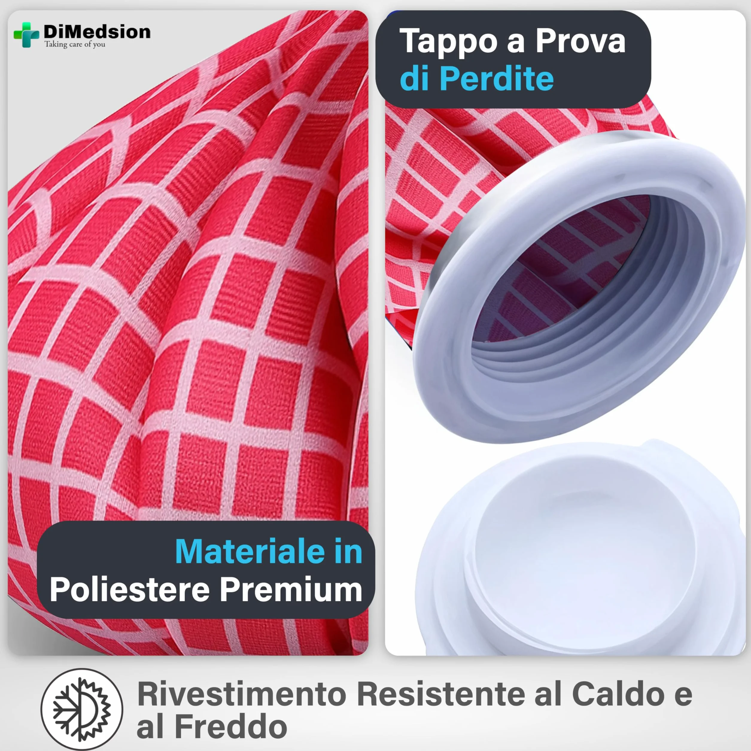 Borsa Ghiaccio Per Ginocchio Con Cinturino, Borsa Del Ghiaccio Nera, Sacca Ghiaccio Per Infortunio, Borsa Di Ghiaccio (Rosa)