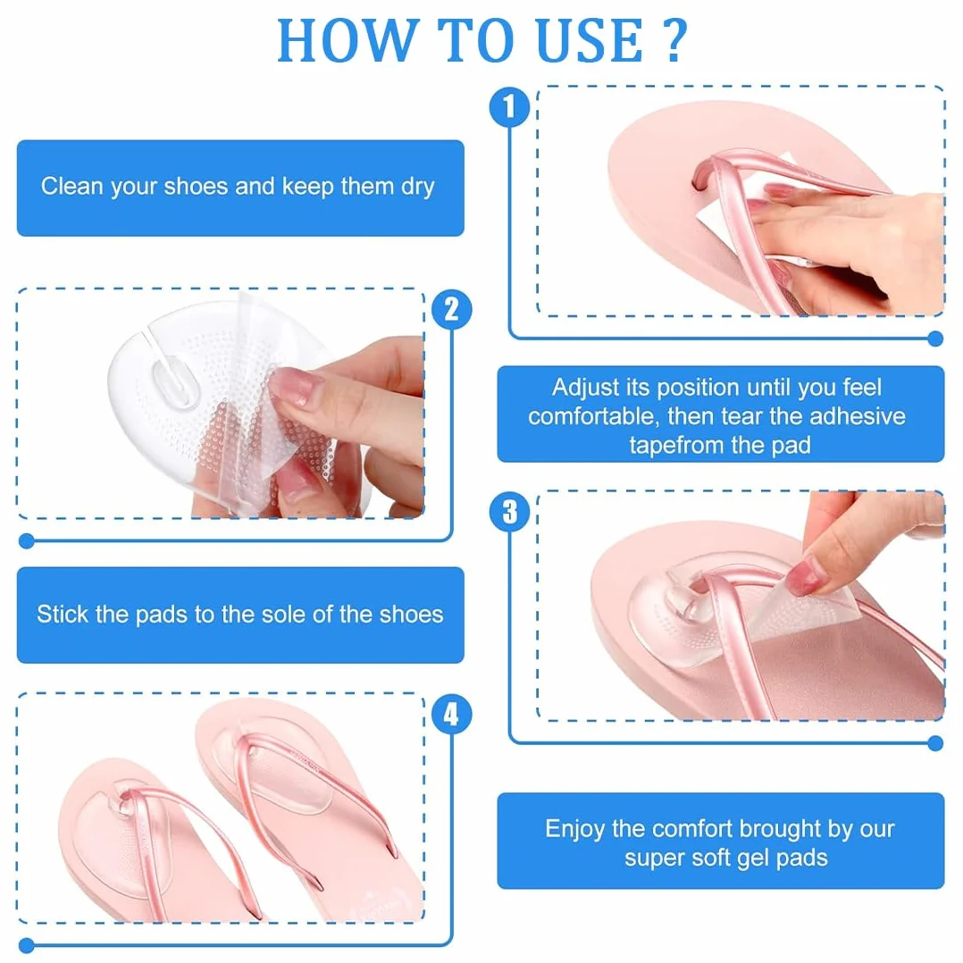 Protezioni dita piedi silicone trasparenti JEYORZY 2 paia