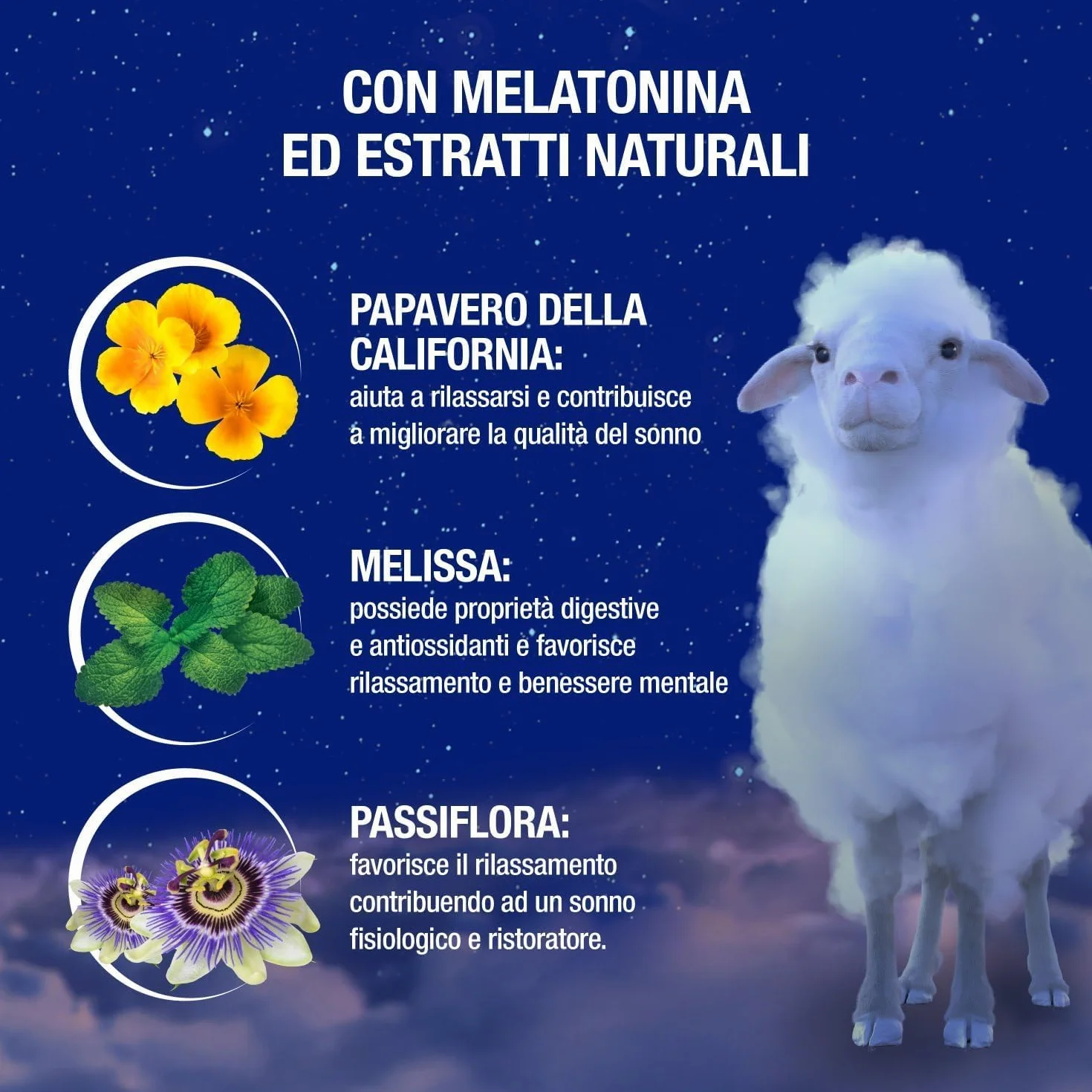 Novanight Tripla Azione Melatonina Integratori per Dormire 30 Compresse